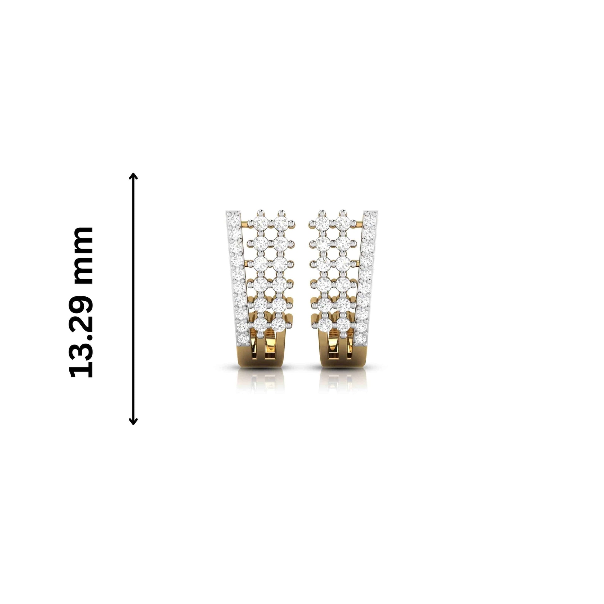 Fancy earrings design Trios Lab Grown Diamond Bali Fiona Diamonds