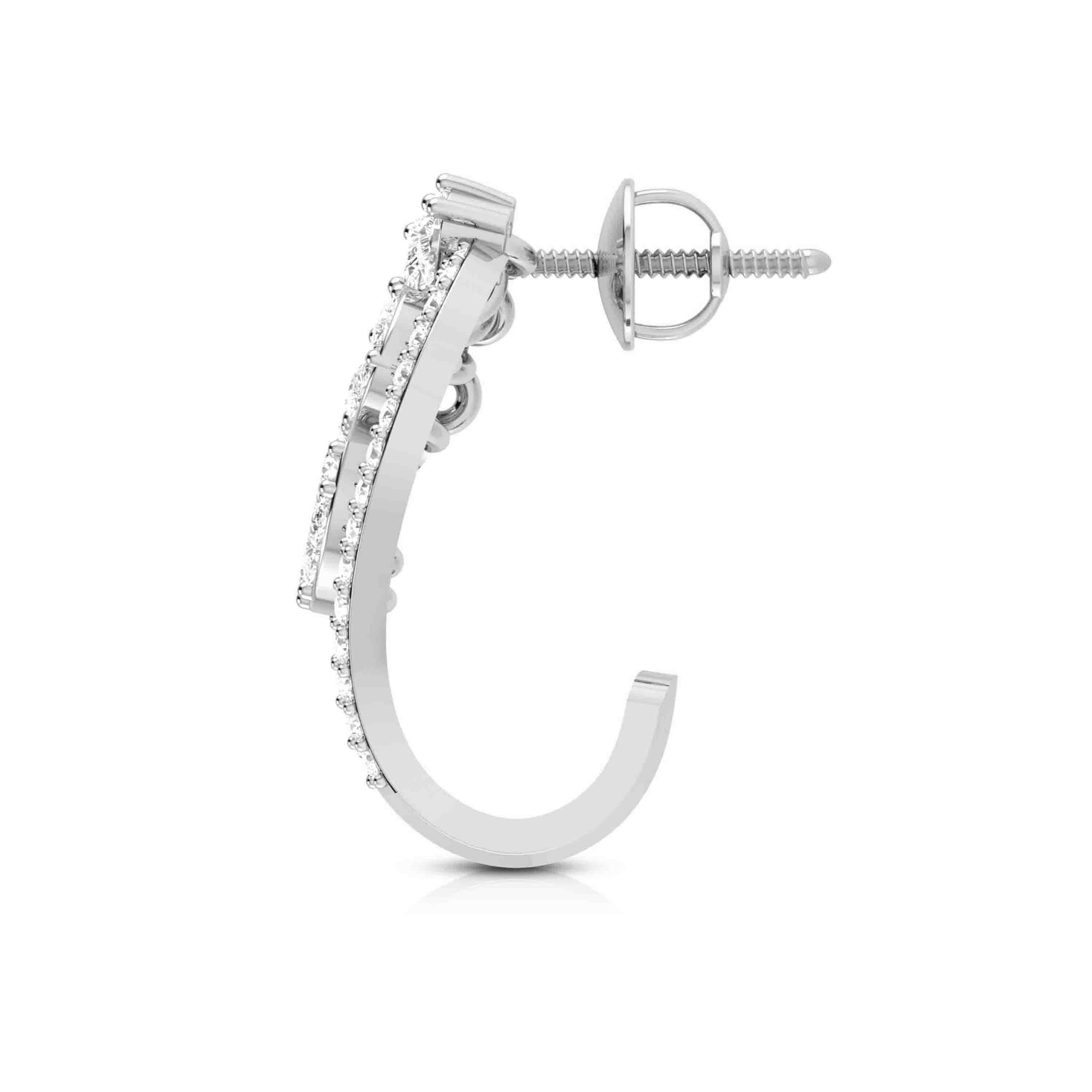Latest earrings design Piously Lab Grown Diamond Bali Fiona Diamonds
