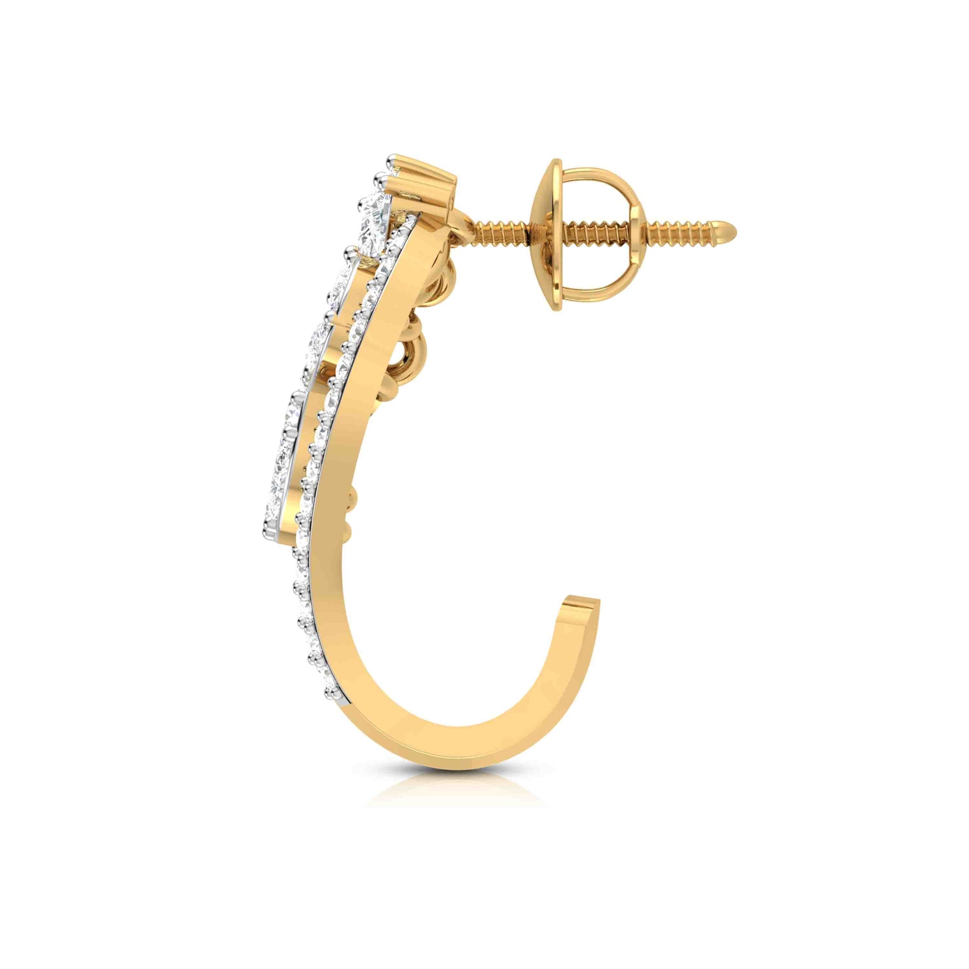 Latest earrings design Piously Lab Grown Diamond Bali Fiona Diamonds