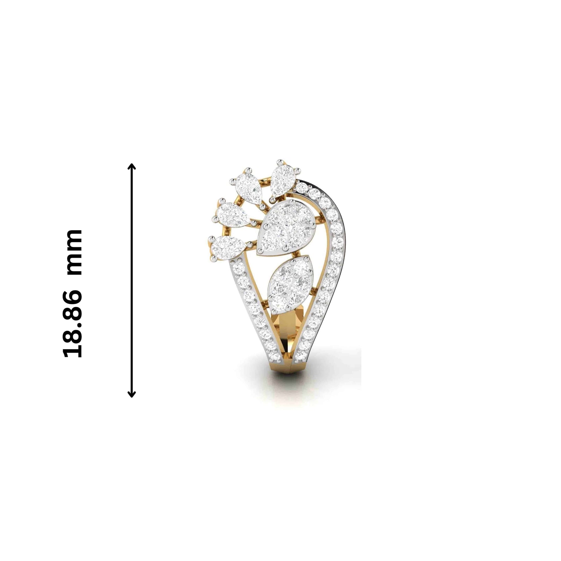 Latest earrings design Piously Lab Grown Diamond Bali Fiona Diamonds