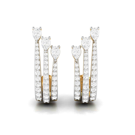 Latest earrings design Antennae Lab Grown Diamond Earrings Fiona Diamonds
