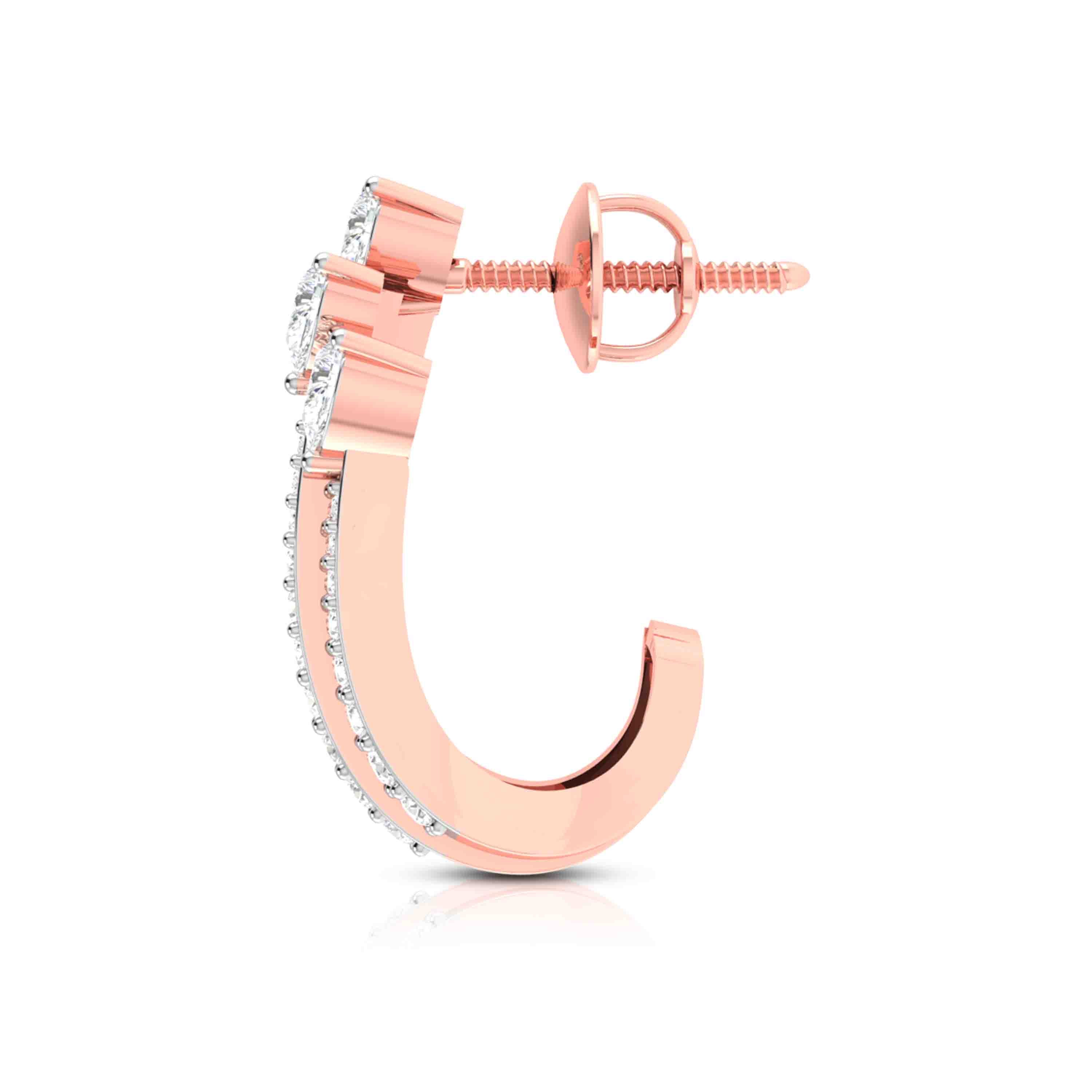 Latest earrings design Antennae Lab Grown Diamond Earrings Fiona Diamonds
