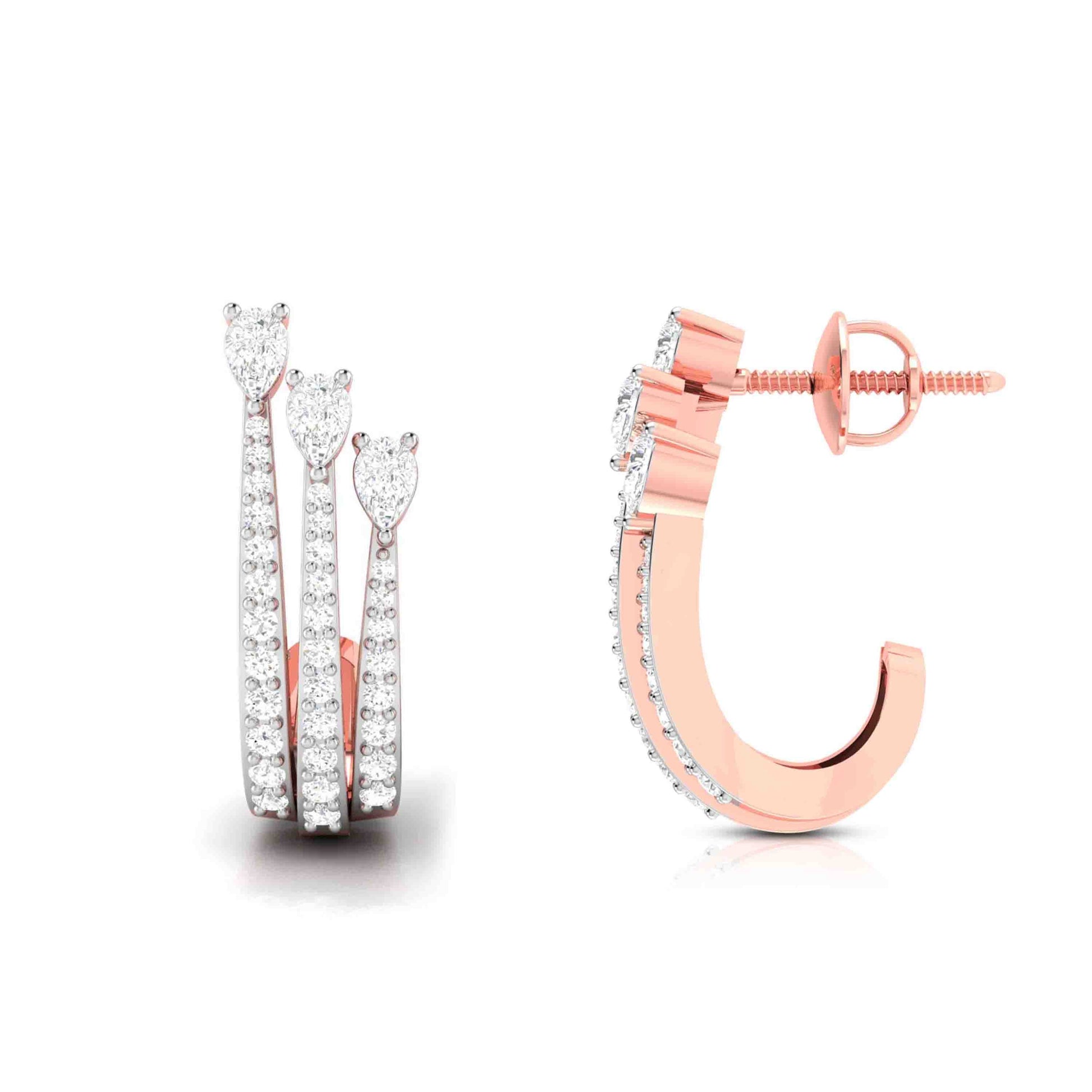 Latest earrings design Antennae Lab Grown Diamond Earrings Fiona Diamonds