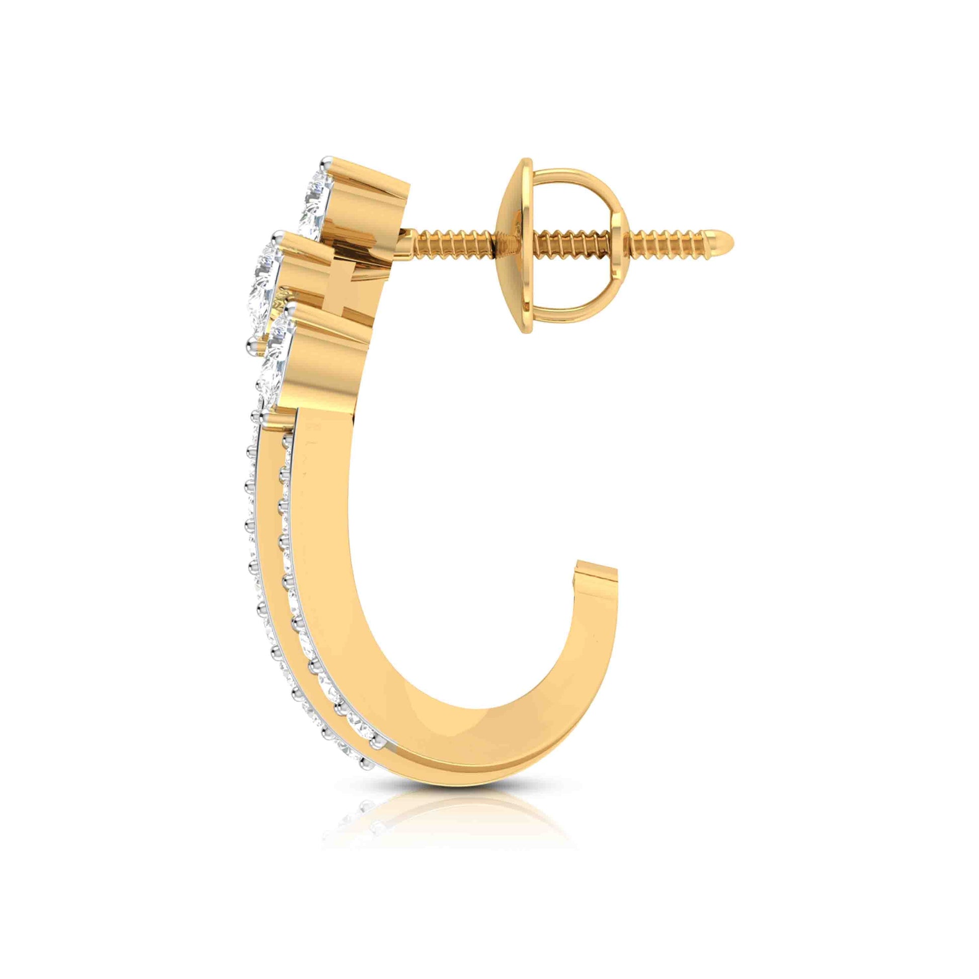 Latest earrings design Antennae Lab Grown Diamond Earrings Fiona Diamonds
