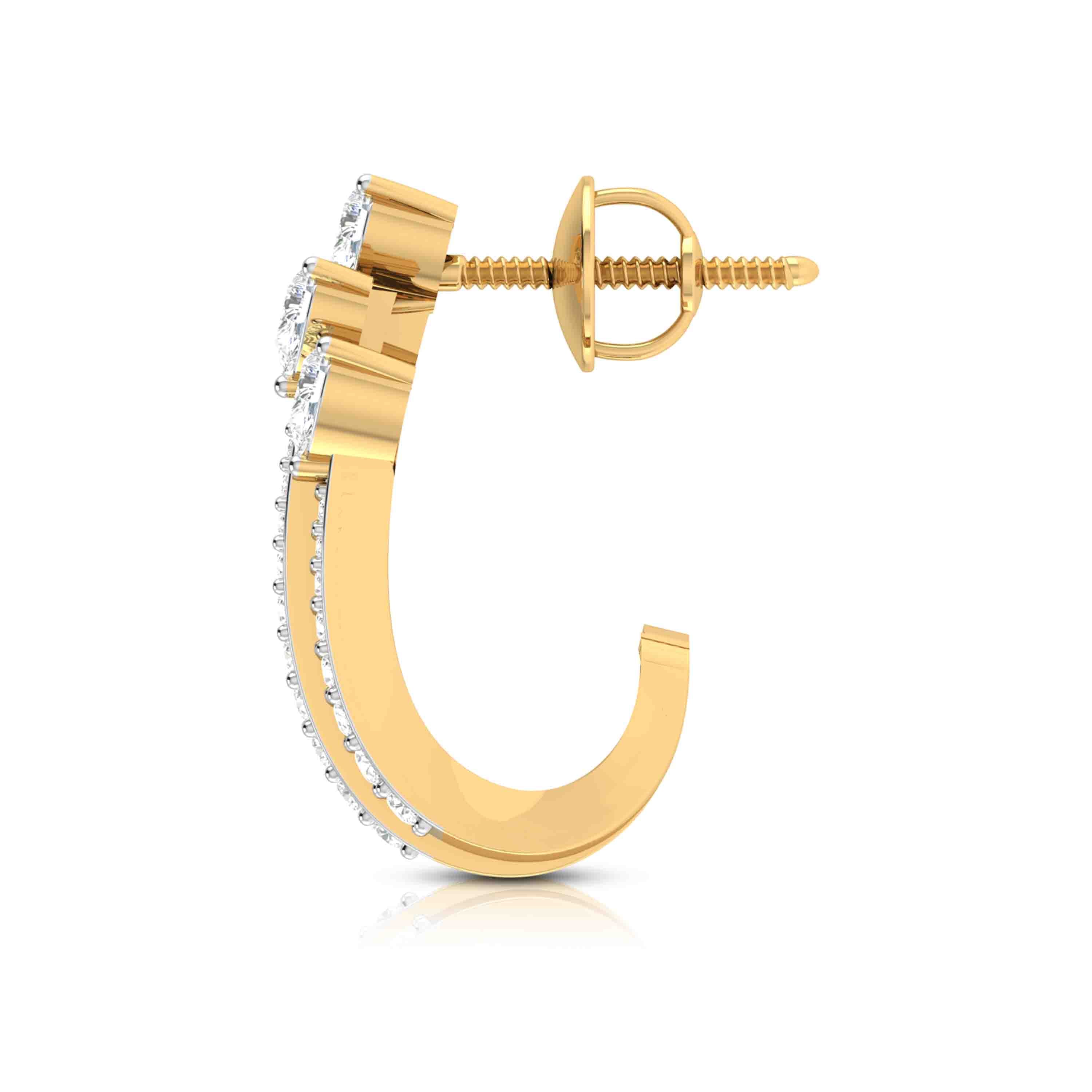 Latest earrings design Antennae Lab Grown Diamond Earrings Fiona Diamonds