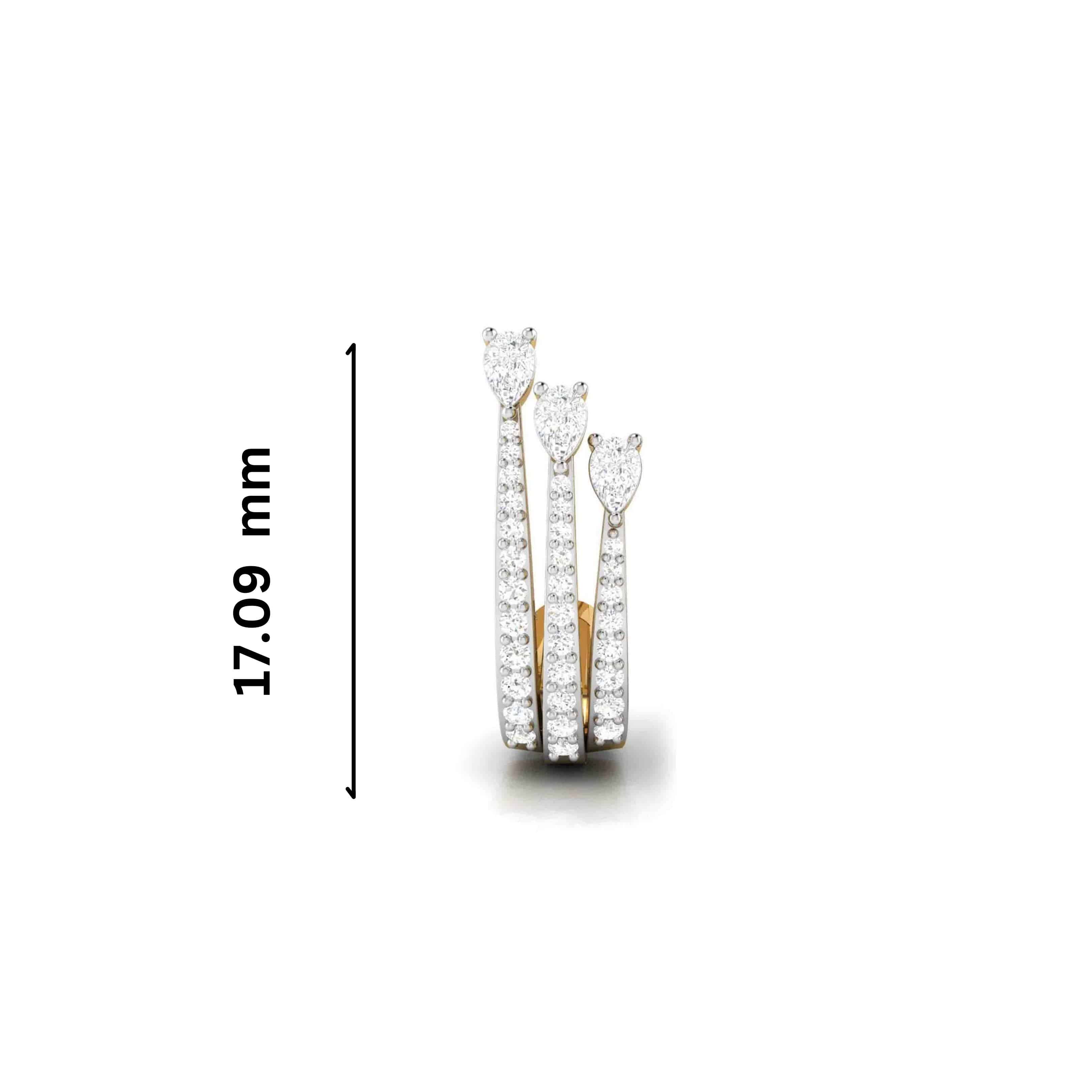 Latest earrings design Antennae Lab Grown Diamond Earrings Fiona Diamonds