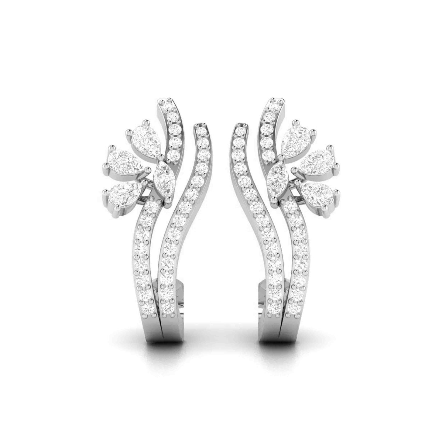 Latest earrings design Freshly Lab Grown Diamond Bali Fiona Diamonds