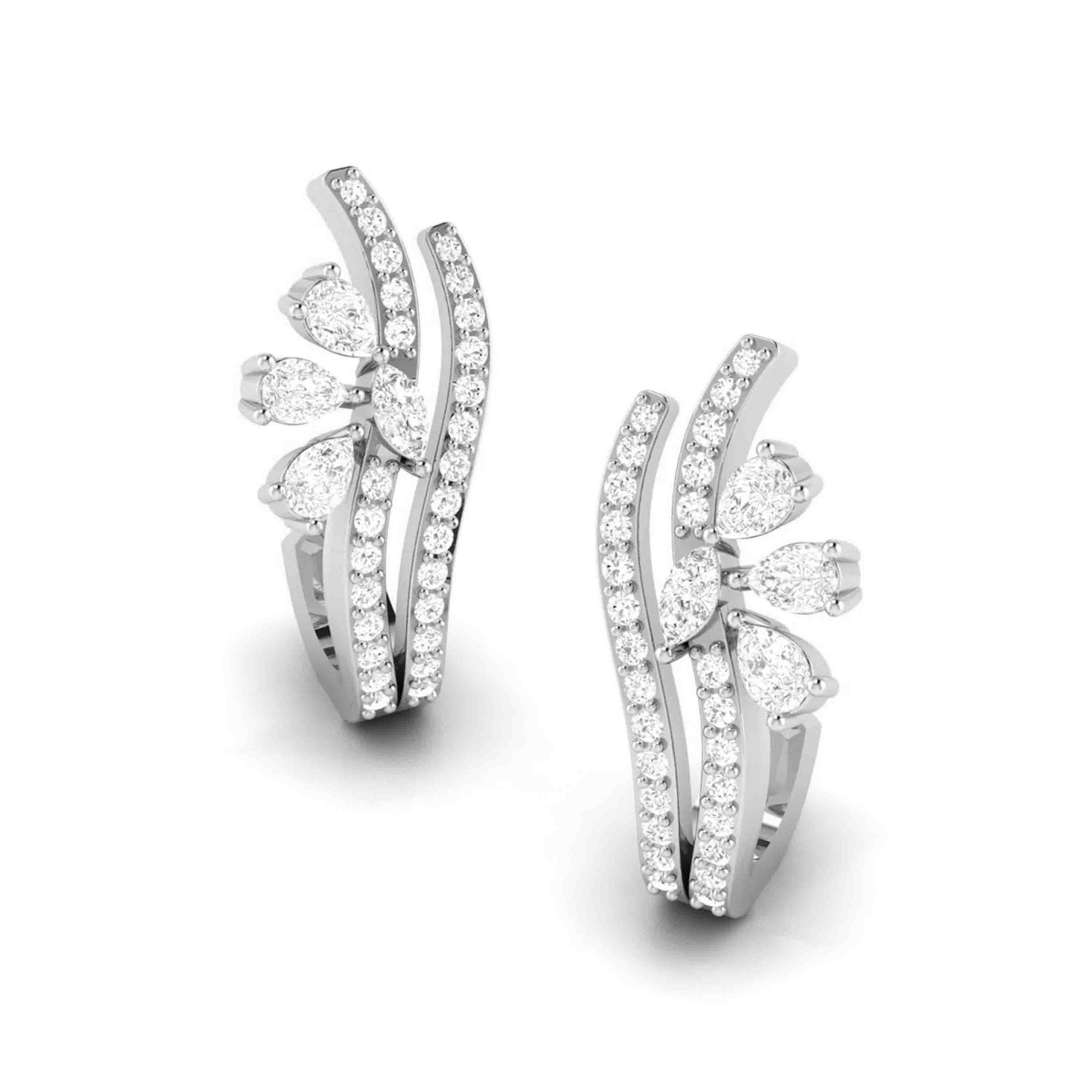 Latest earrings design Freshly Lab Grown Diamond Bali Fiona Diamonds
