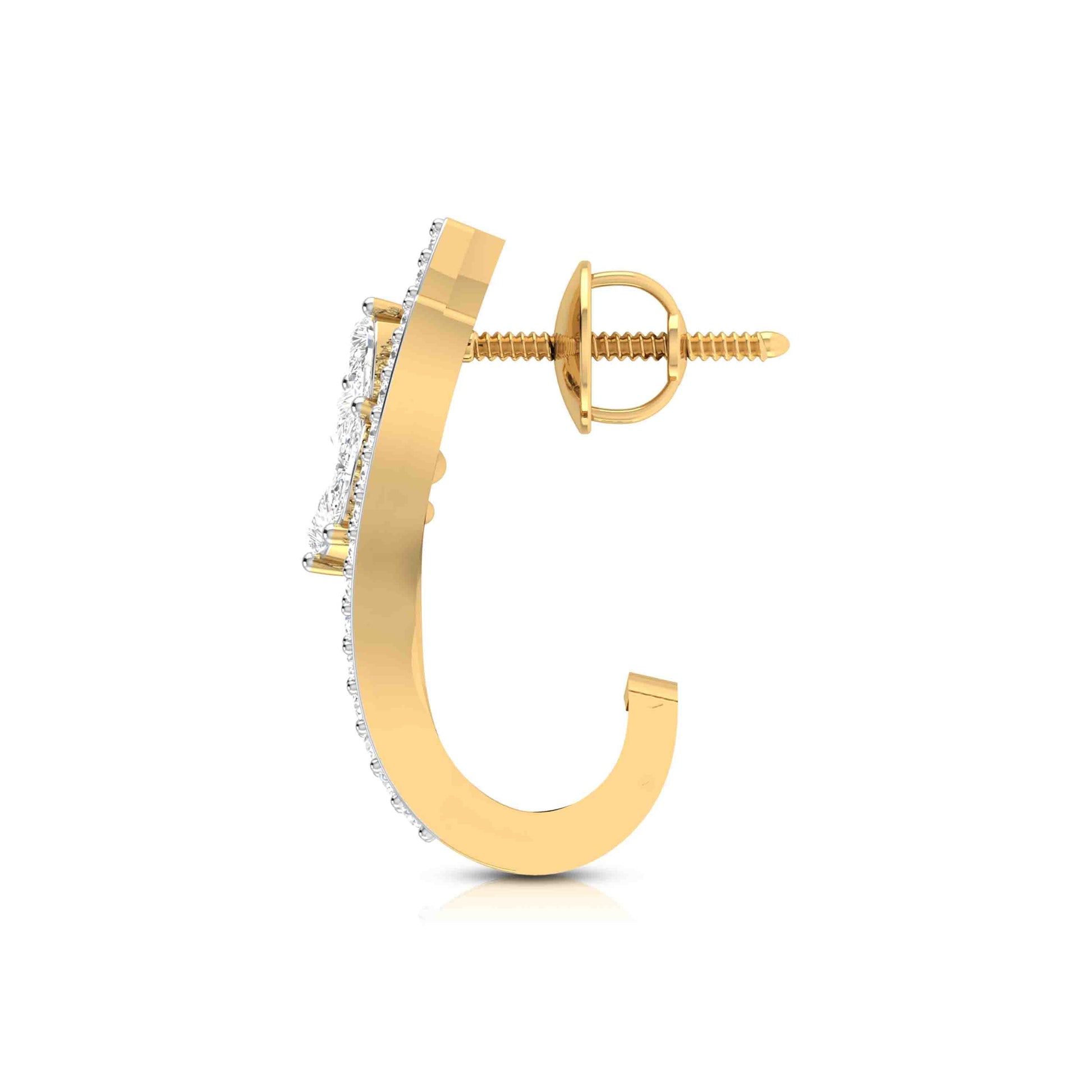 Latest earrings design Freshly Lab Grown Diamond Bali Fiona Diamonds