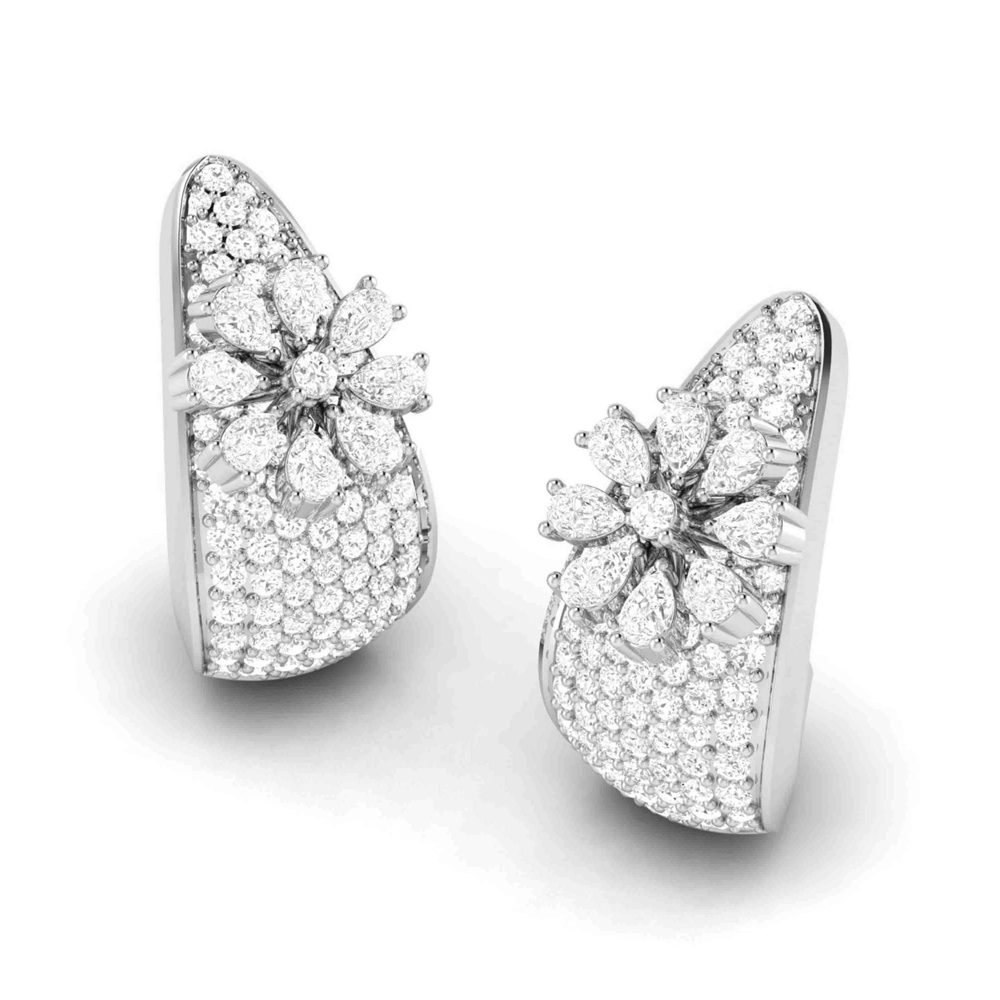 Designer earrings collection Misha Lab Grown Diamond Earrings Fiona Diamonds