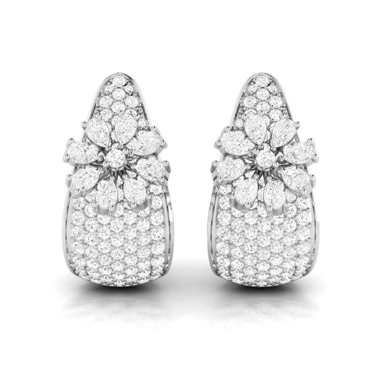 Load image into Gallery viewer, Designer earrings collection Misha Lab Grown Diamond Earrings Fiona Diamonds

