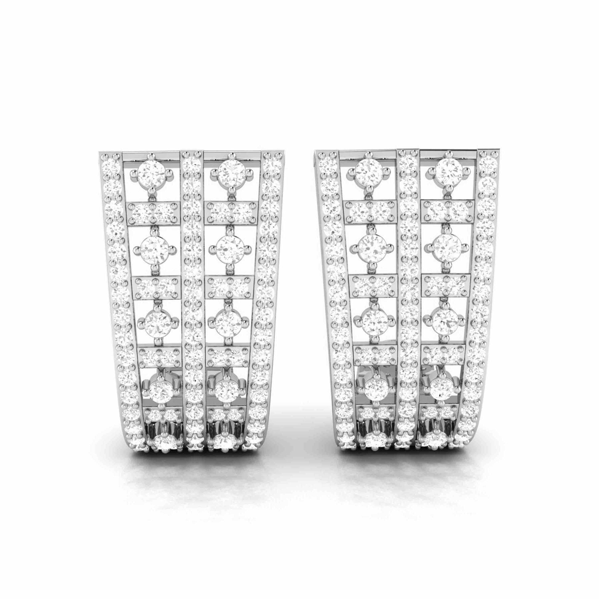 Party wear earrings design Coveted Lab Grown Diamond Studs Fiona Diamonds