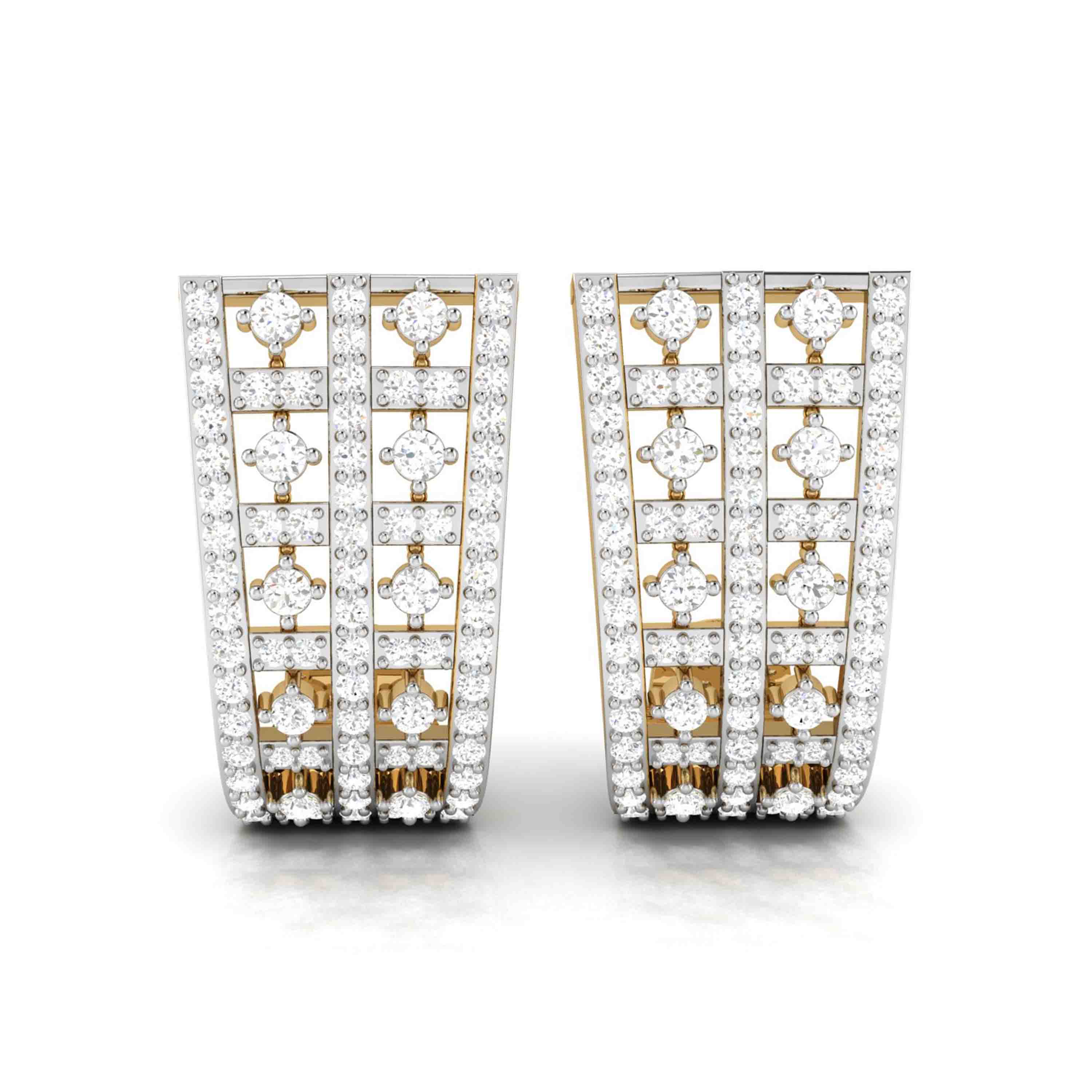 Party wear earrings design Coveted Lab Grown Diamond Studs Fiona Diamonds