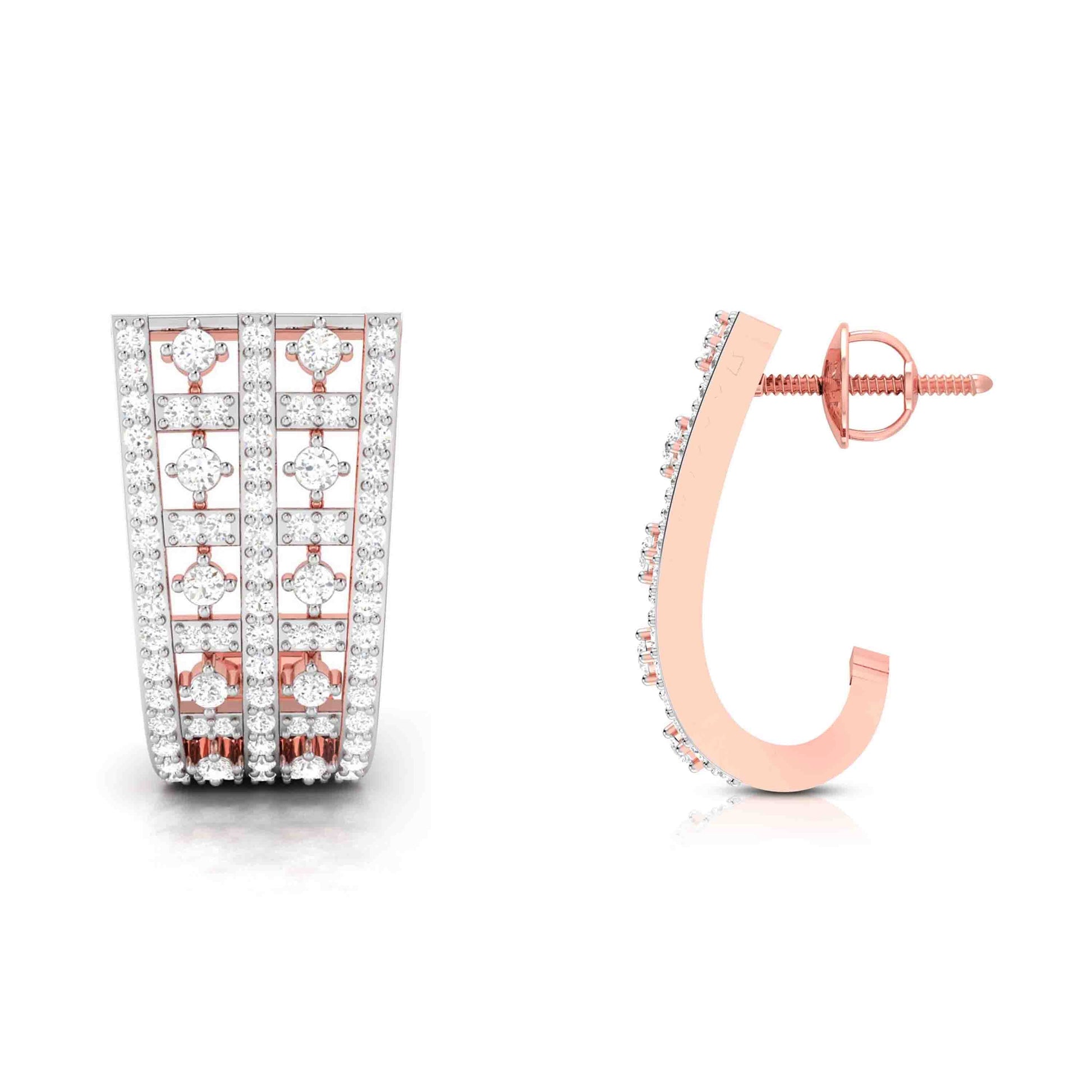 Party wear earrings design Coveted Lab Grown Diamond Studs Fiona Diamonds