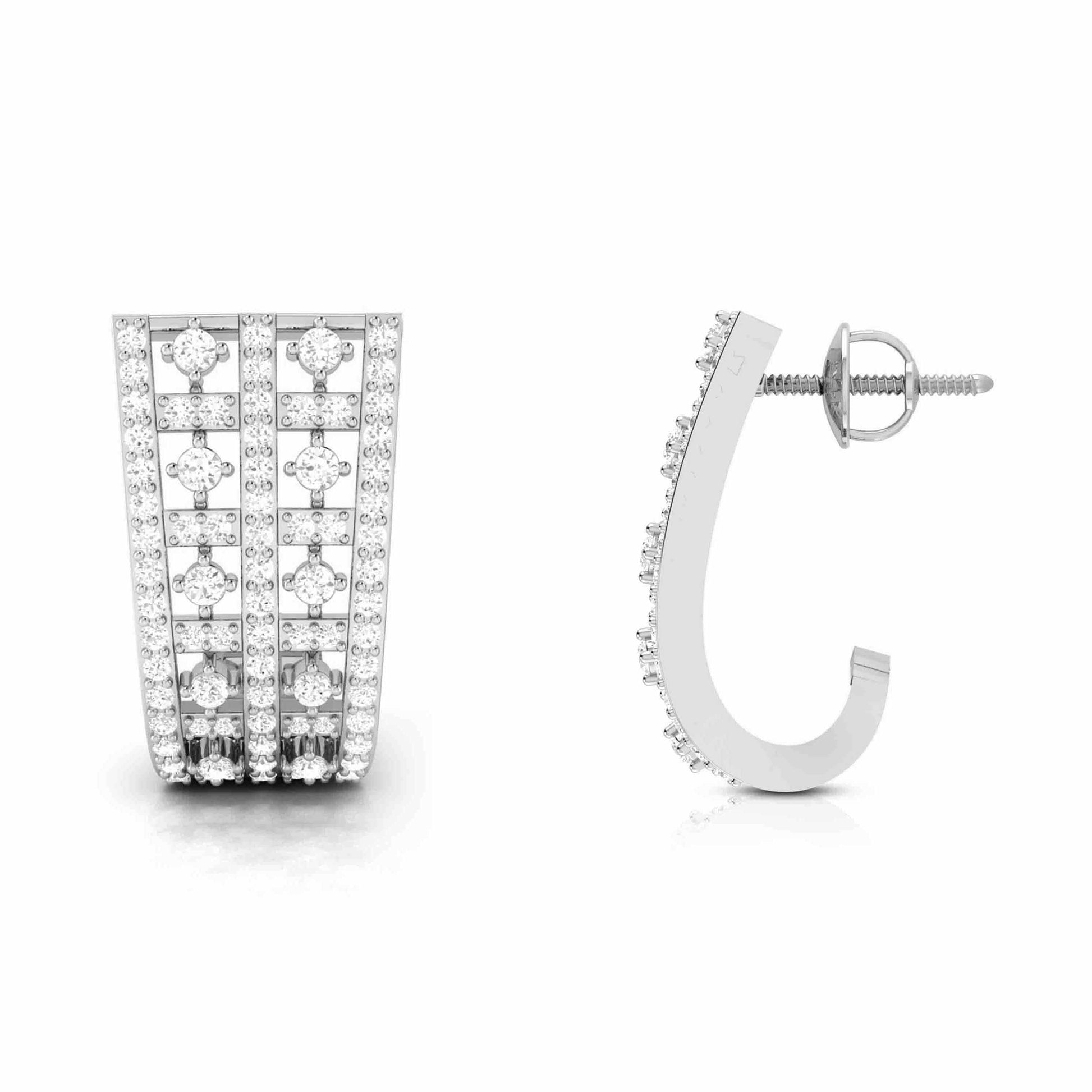 Party wear earrings design Coveted Lab Grown Diamond Studs Fiona Diamonds