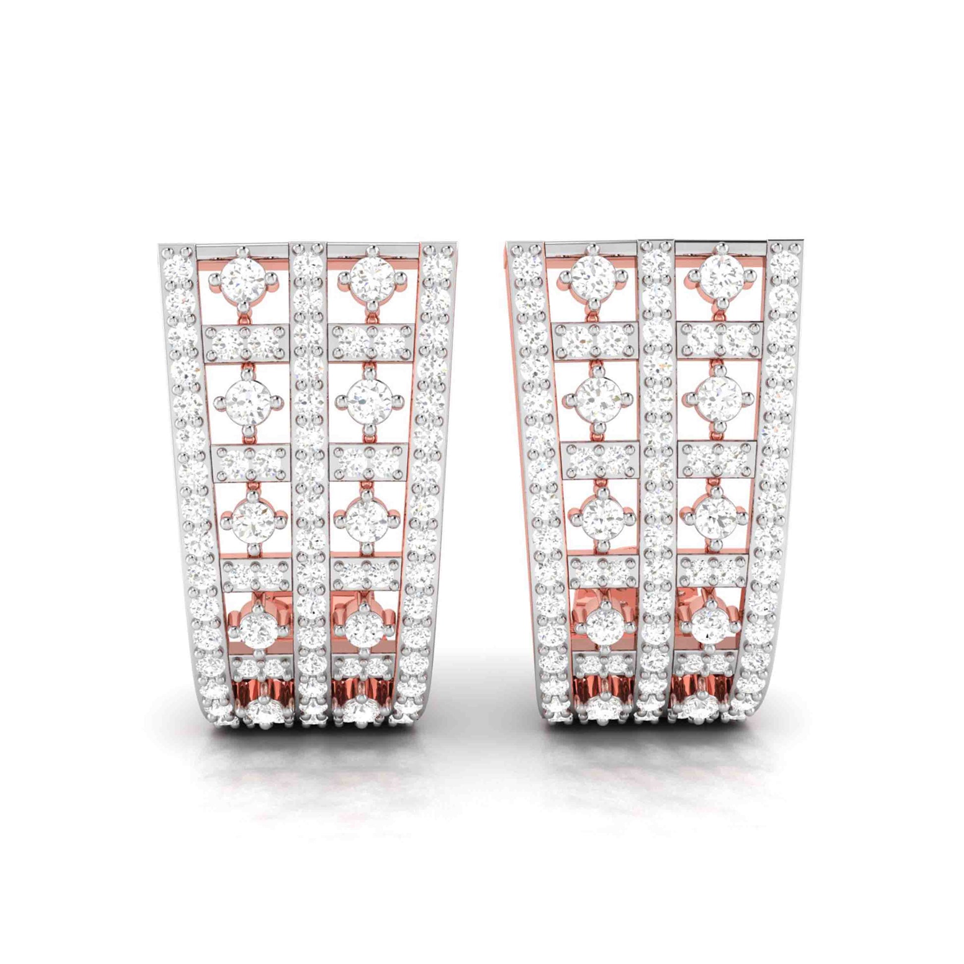 Party wear earrings design Coveted Lab Grown Diamond Studs Fiona Diamonds