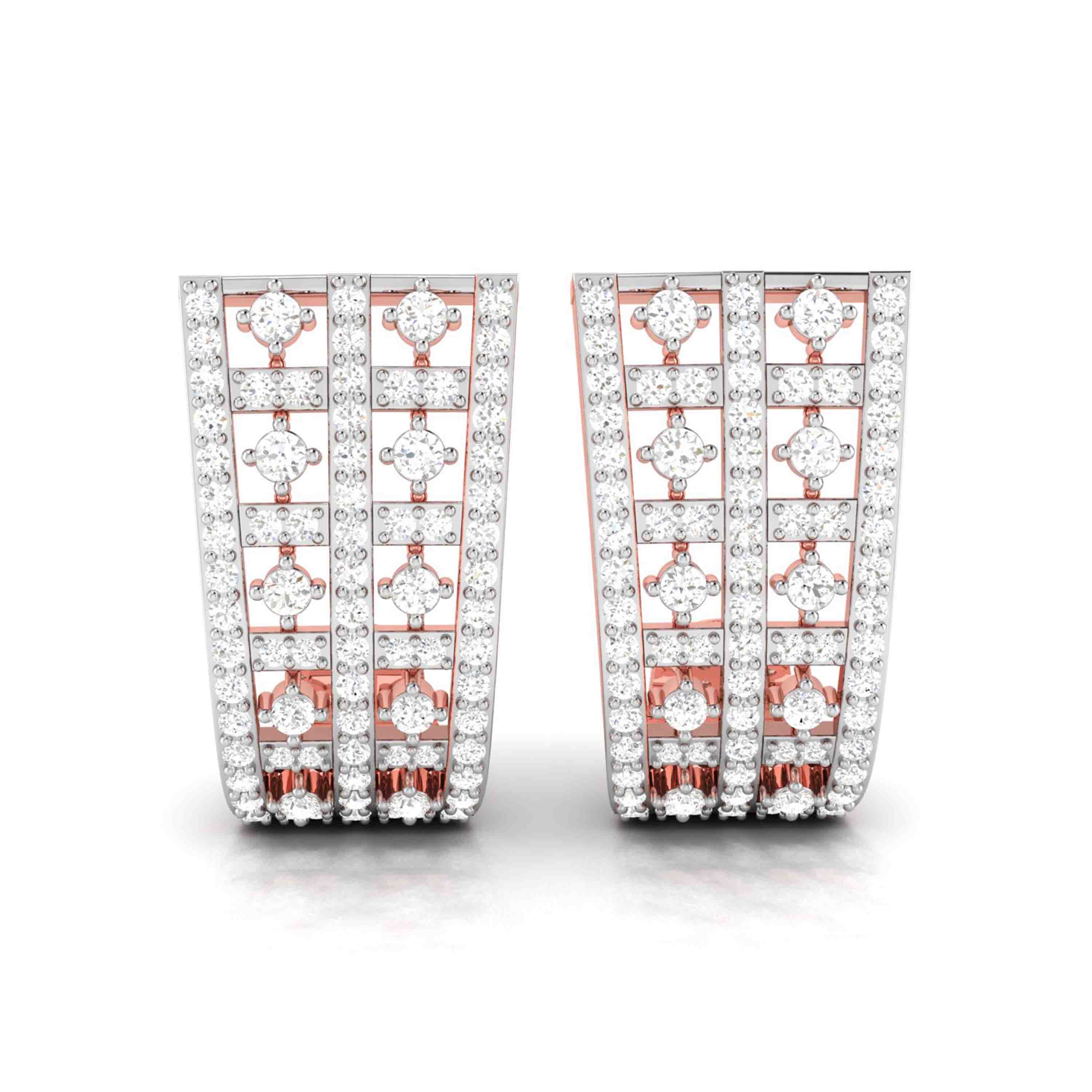 Party wear earrings design Coveted Lab Grown Diamond Studs Fiona Diamonds
