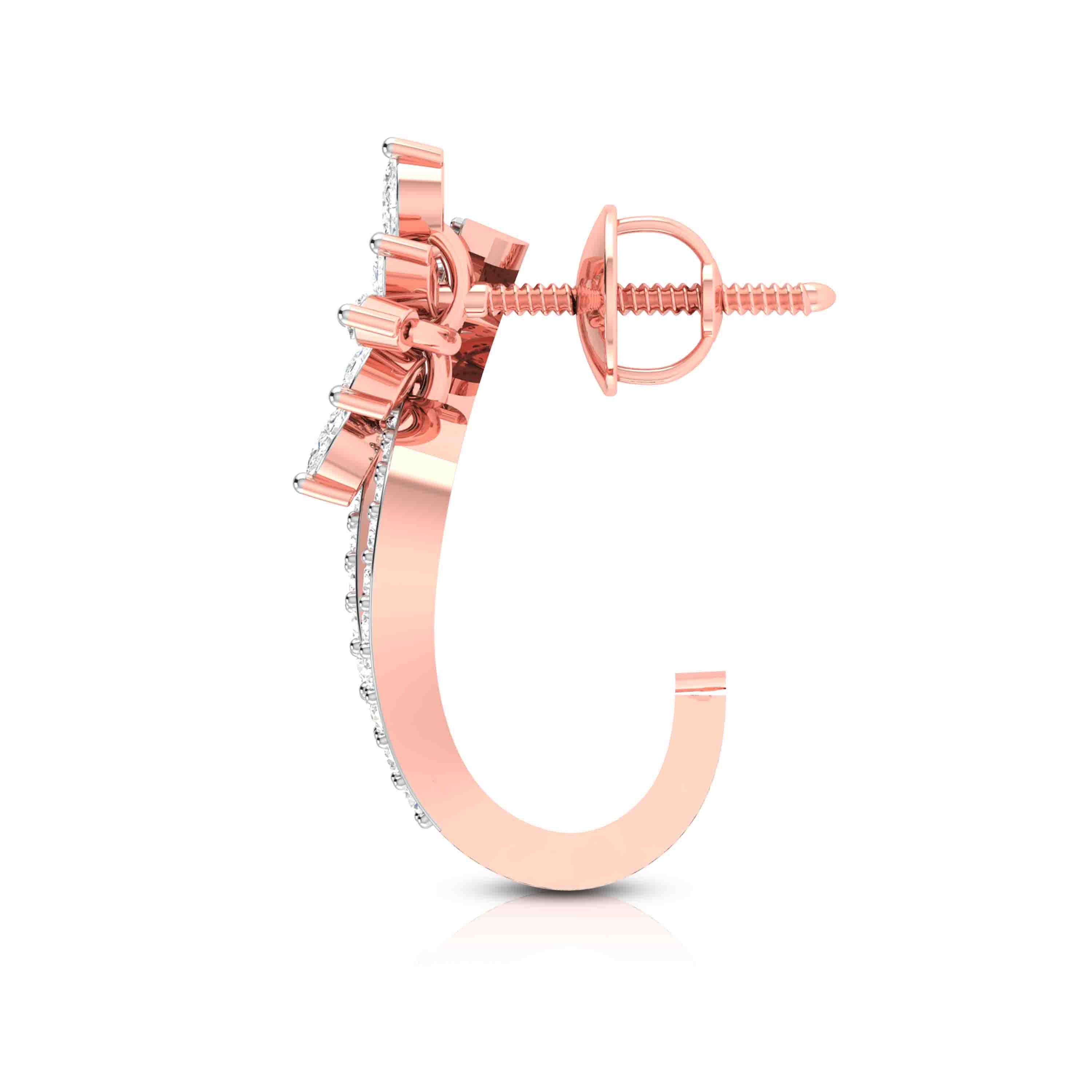 Daily wear earrings design Dwarf Lab Grown Diamond Earrings Fiona Diamonds