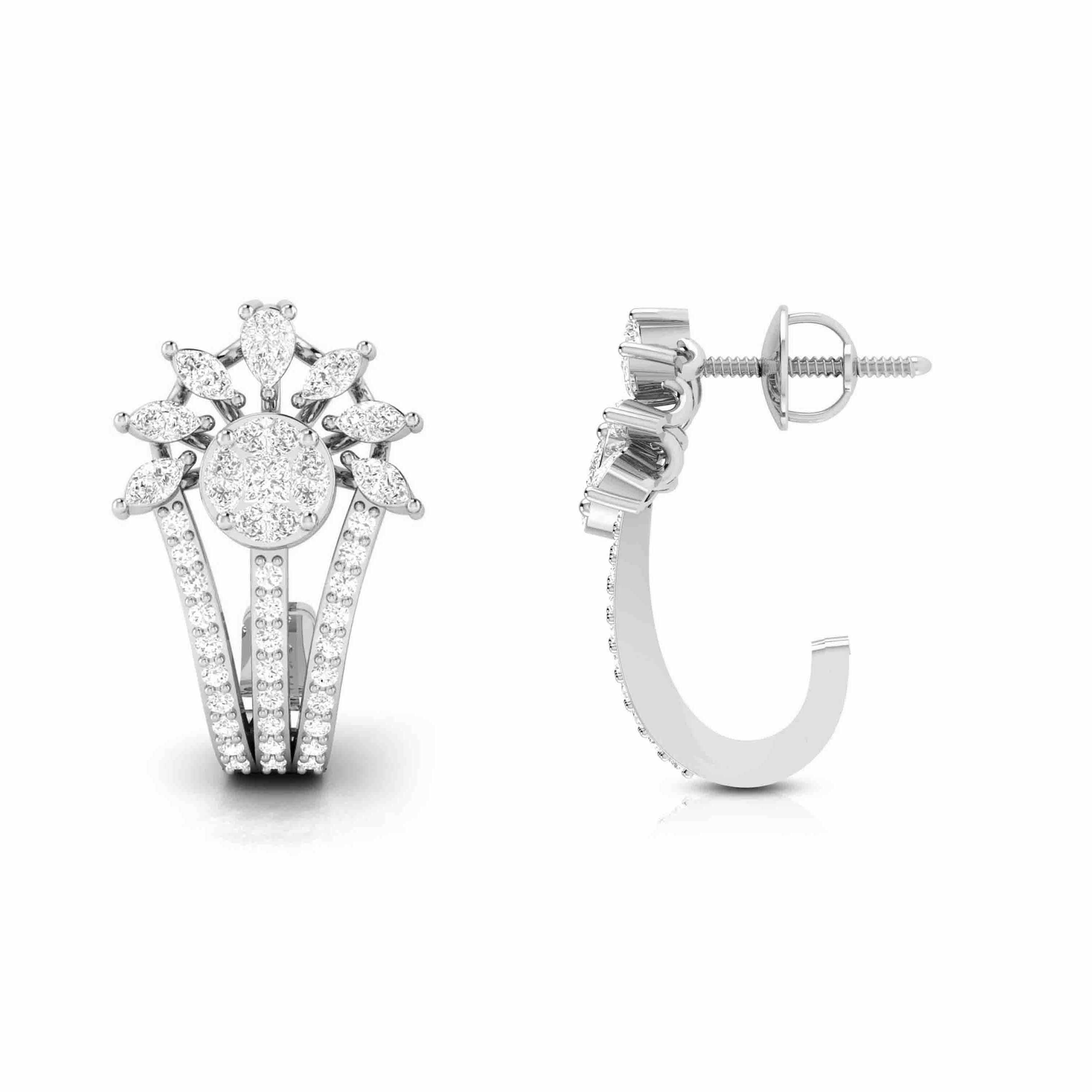 Latest earrings design Kennel Lab Grown Diamond Earrings Fiona Diamonds
