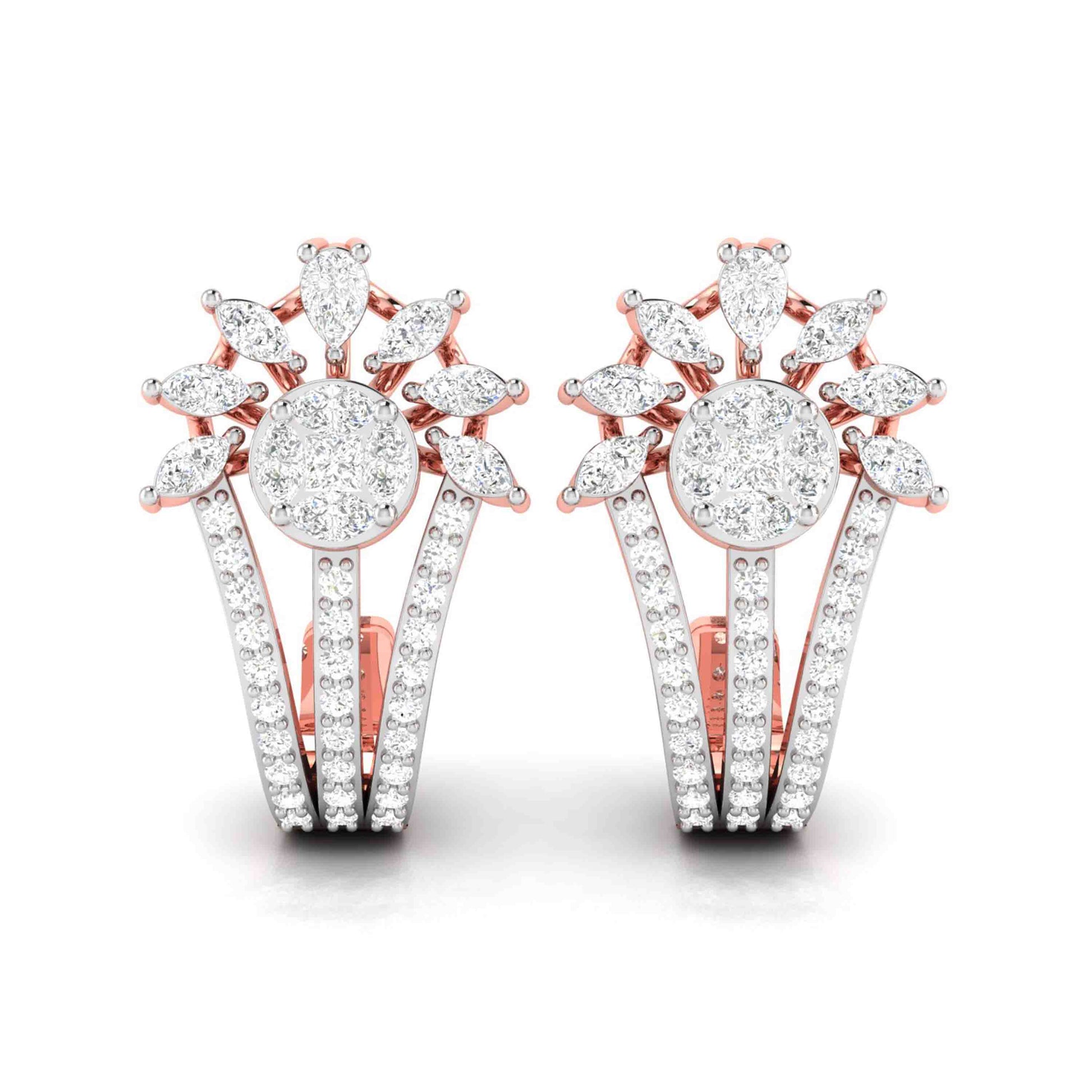 Latest earrings design Kennel Lab Grown Diamond Earrings Fiona Diamonds