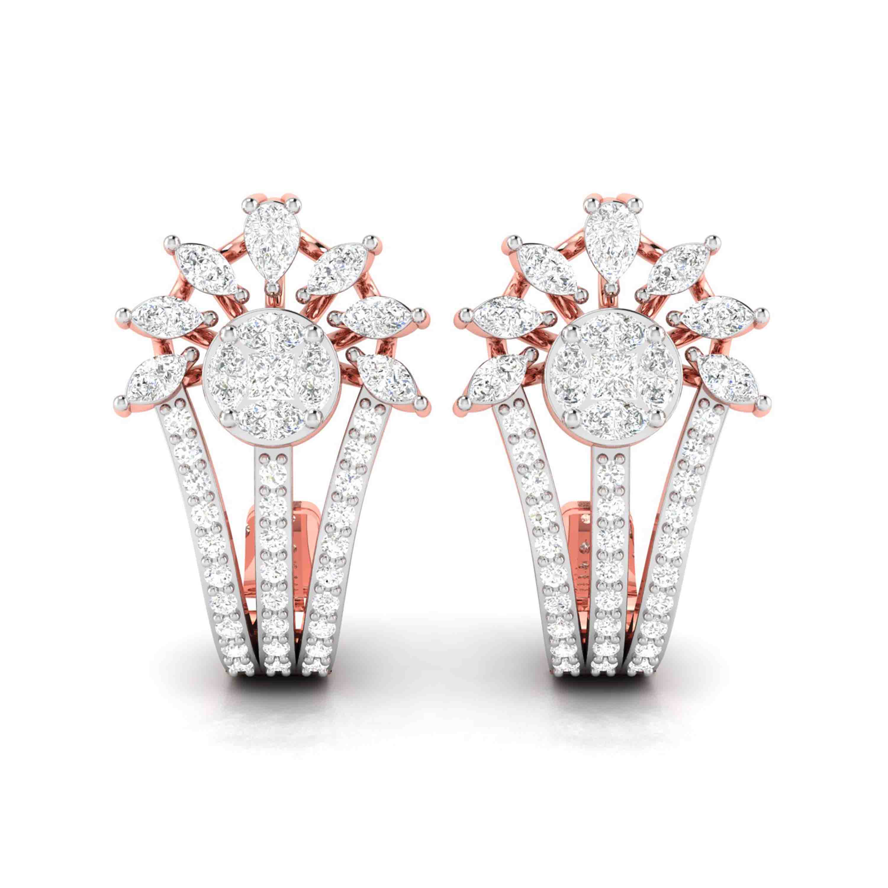 Latest earrings design Kennel Lab Grown Diamond Earrings Fiona Diamonds