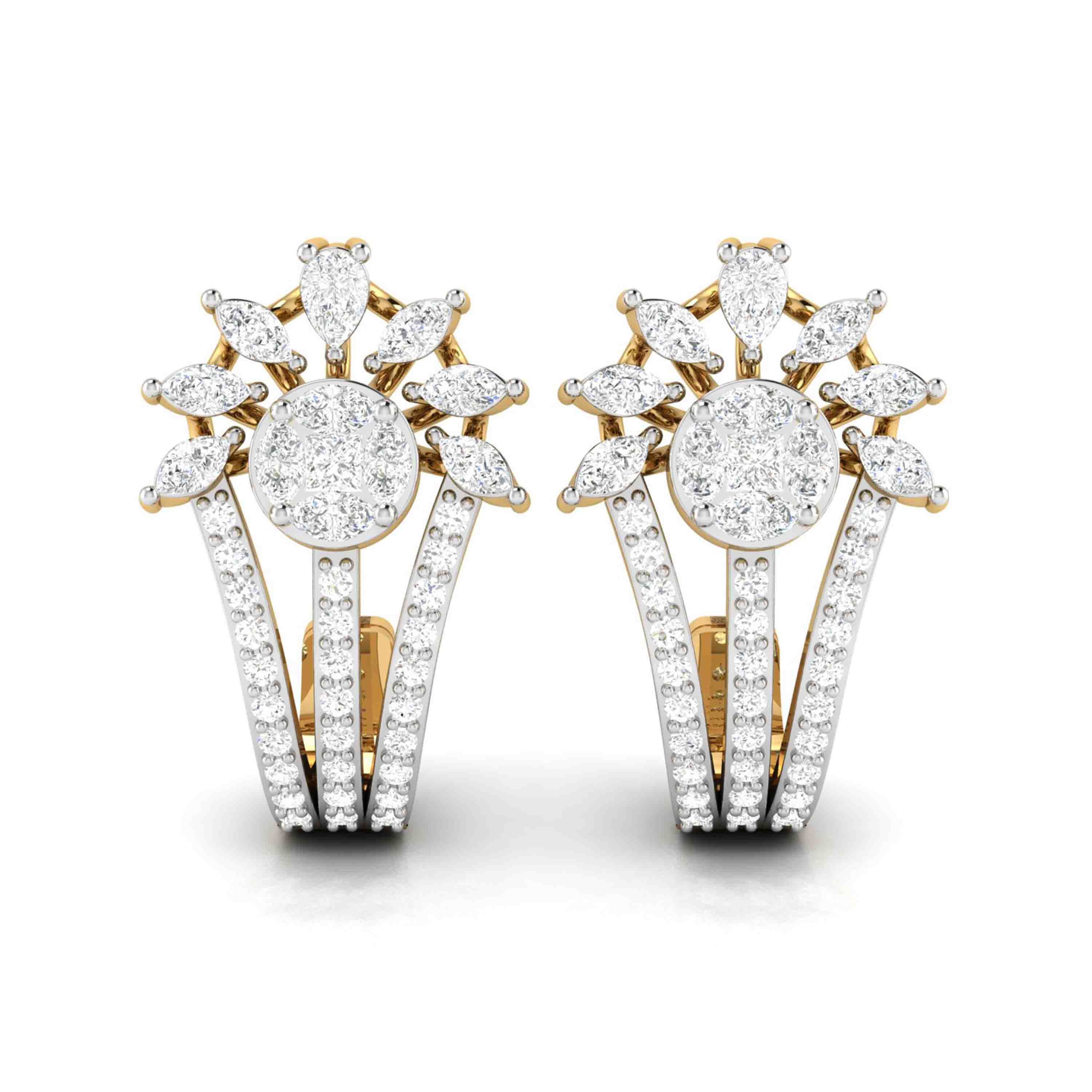 Latest earrings design Kennel Lab Grown Diamond Earrings Fiona Diamonds