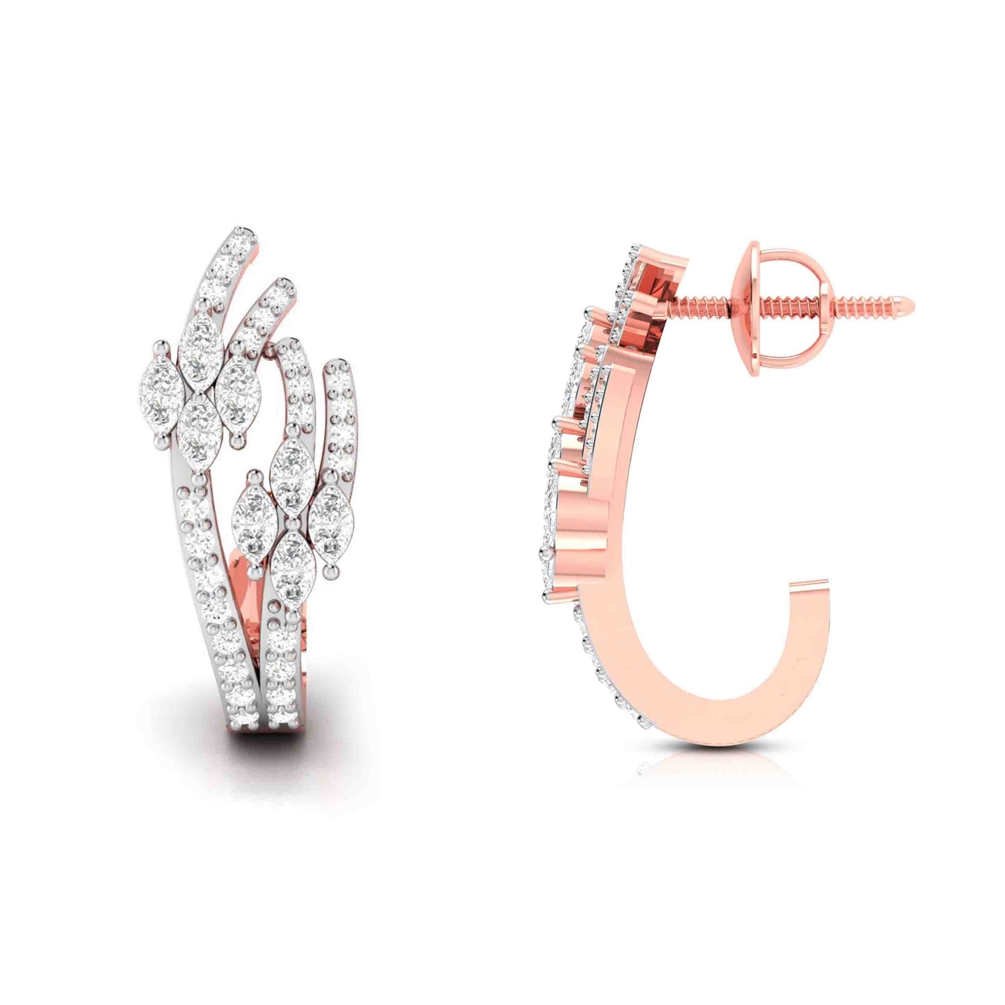 Latest earrings design Keto Lab Grown Diamond Earrings Fiona Diamonds