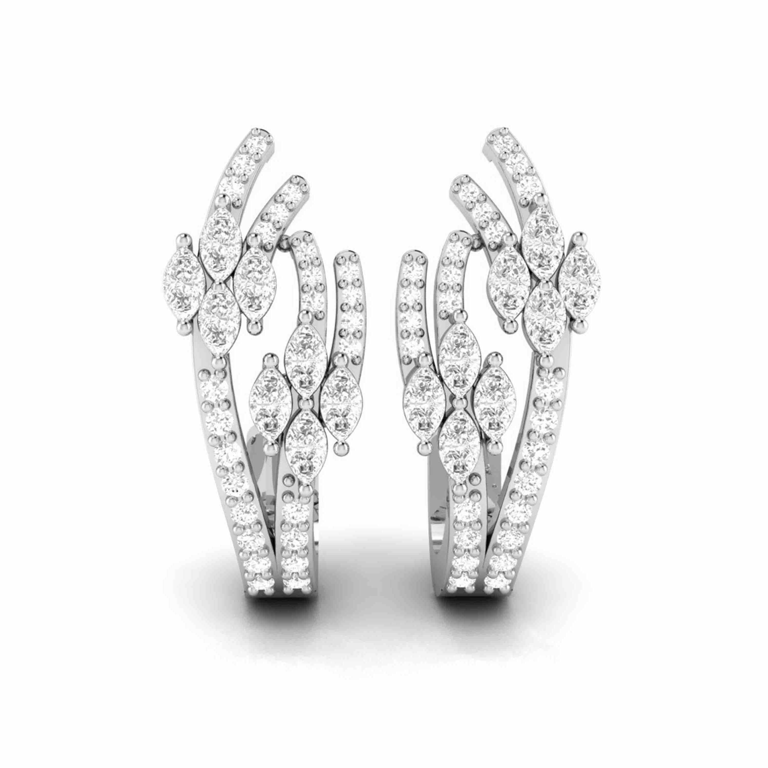 Latest earrings design Keto Lab Grown Diamond Earrings Fiona Diamonds