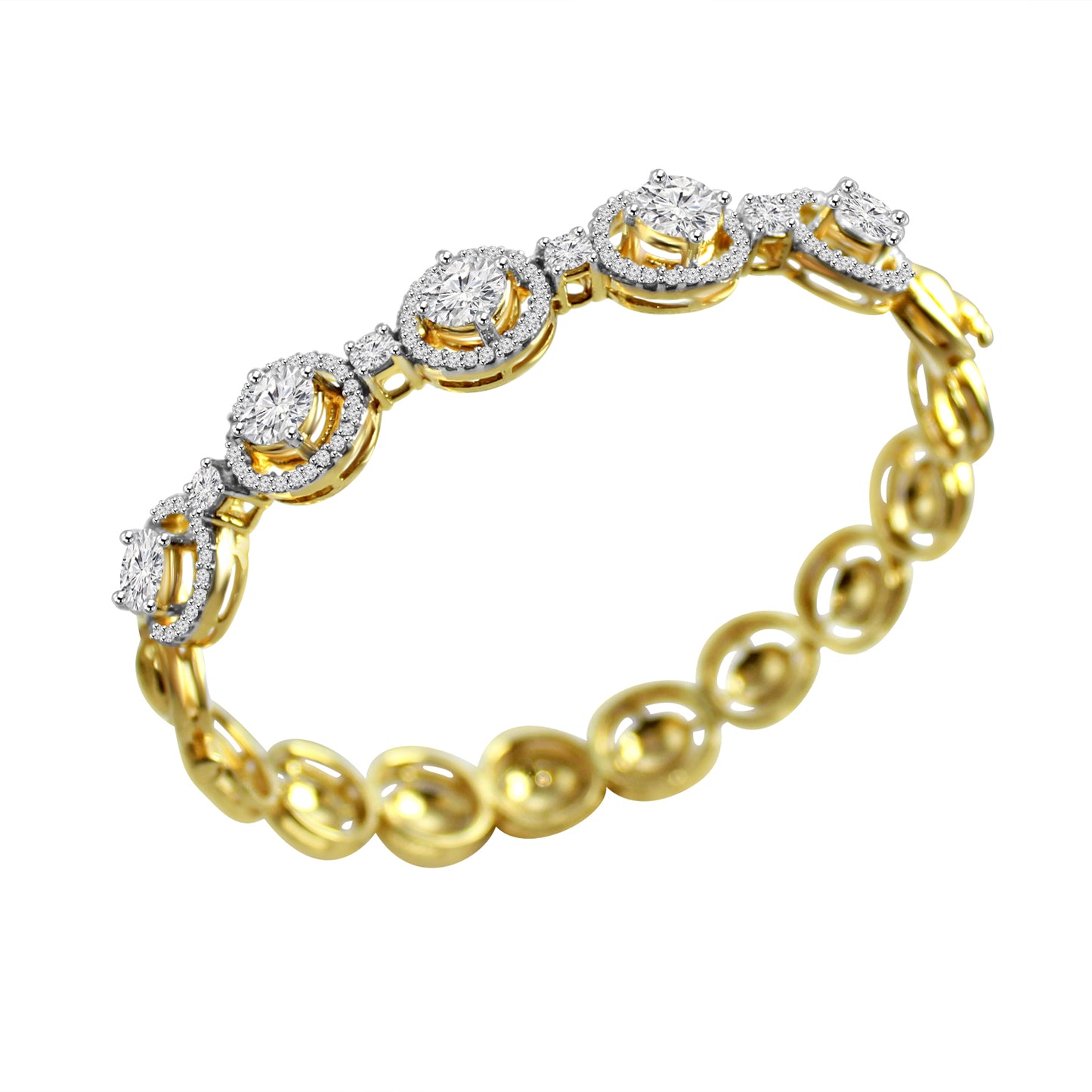 Fancy Cut Moissanite Diamond Bracelet at Rs 155000 | हीरे के कंगन in Ajmer  | ID: 22340870533