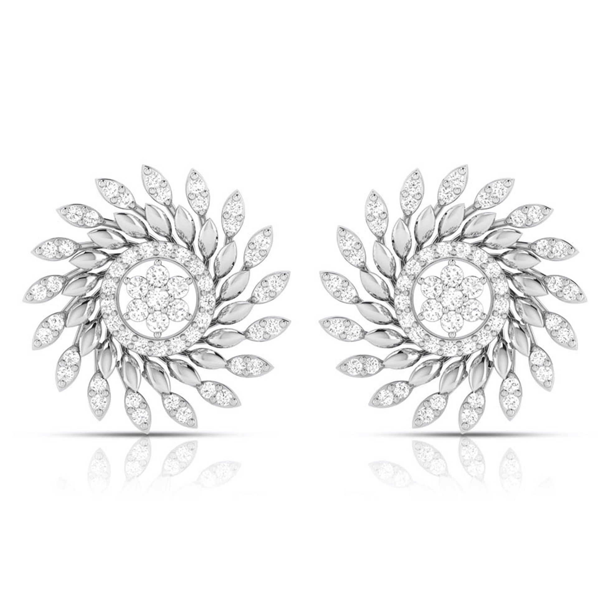 Fancy earrings design Pulse Lab Grown Diamond Earrings Fiona Diamonds