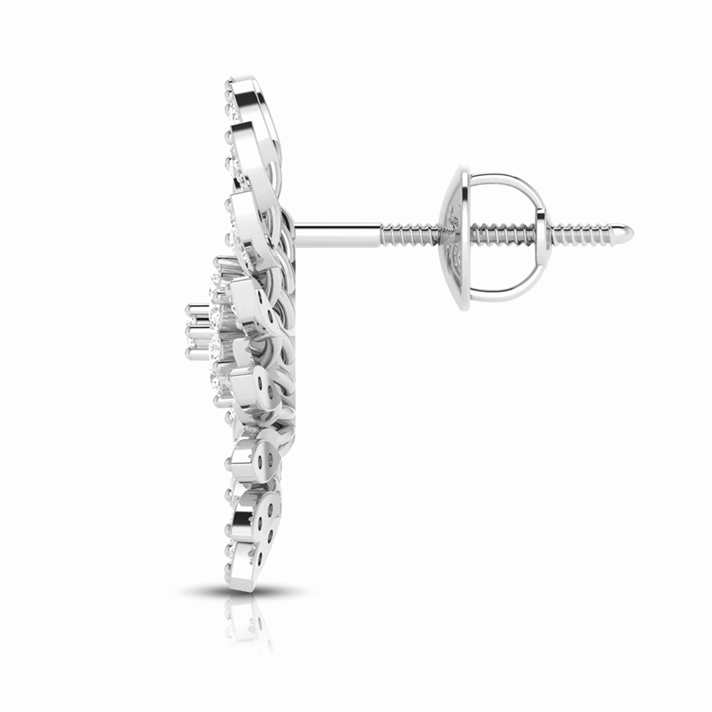 Fancy earrings design Pulse Lab Grown Diamond Earrings Fiona Diamonds