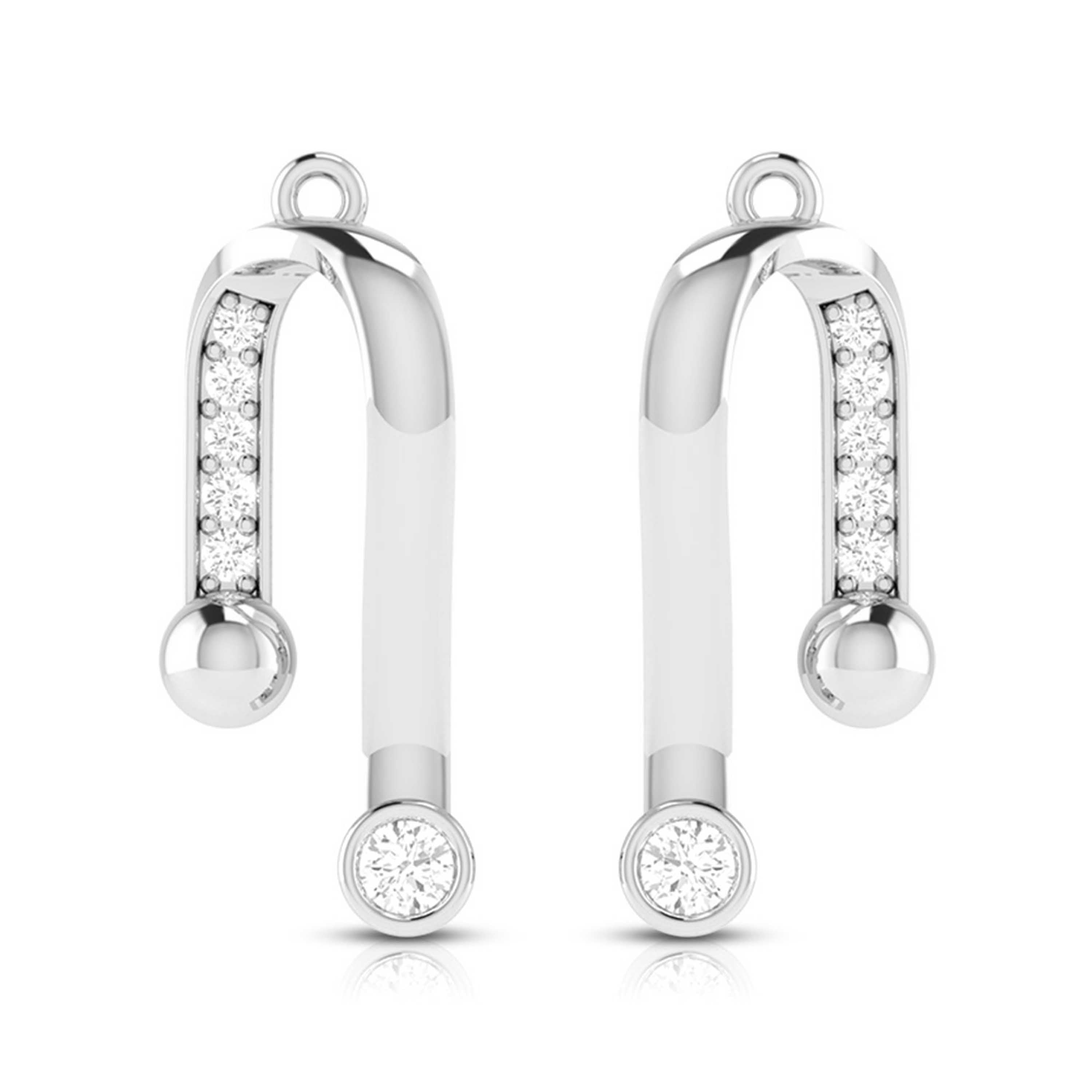 Daily wear earrings design Marva Lab Grown Diamond Earrings Fiona Diamonds