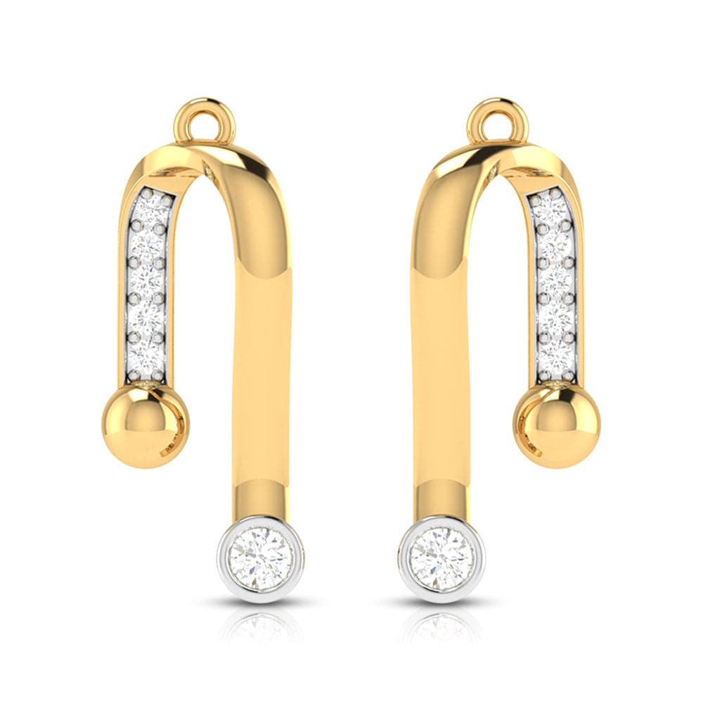 Daily wear earrings design Marva Lab Grown Diamond Earrings Fiona Diamonds