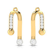 Daily wear earrings design Marva Lab Grown Diamond Earrings Fiona Diamonds