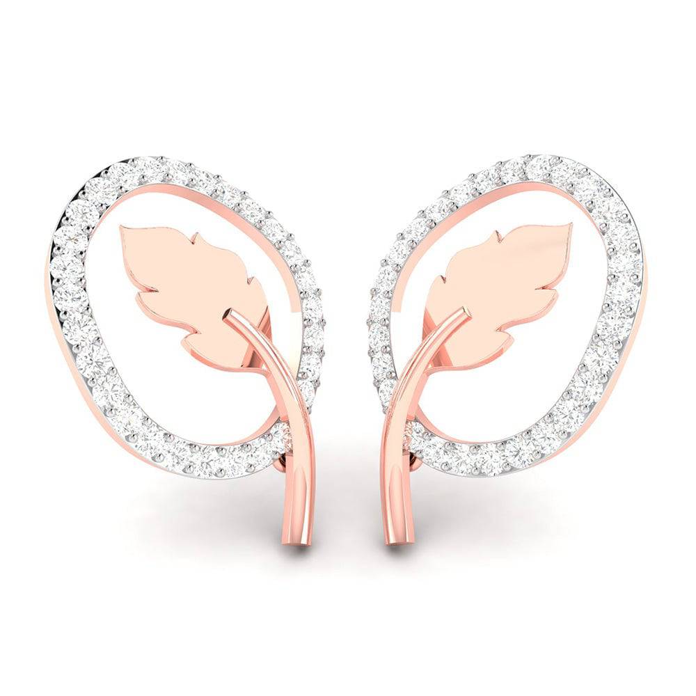 Daily wear earrings design Futurist Lab Grown Diamond Earrings Fiona Diamonds