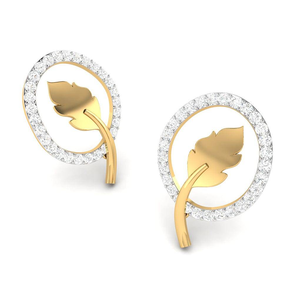 Daily wear earrings design Futurist Lab Grown Diamond Earrings Fiona Diamonds