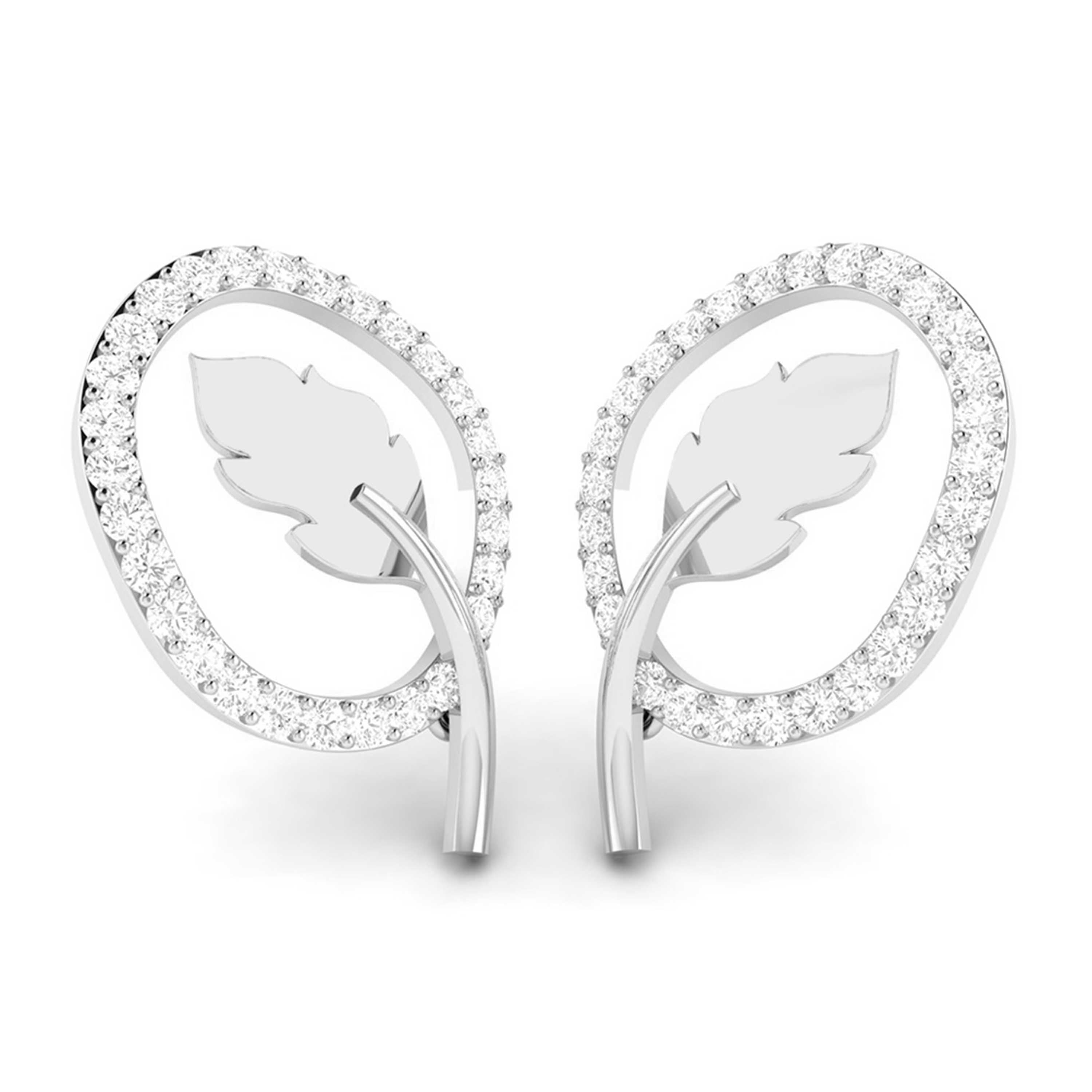 Daily wear earrings design Futurist Lab Grown Diamond Earrings Fiona Diamonds