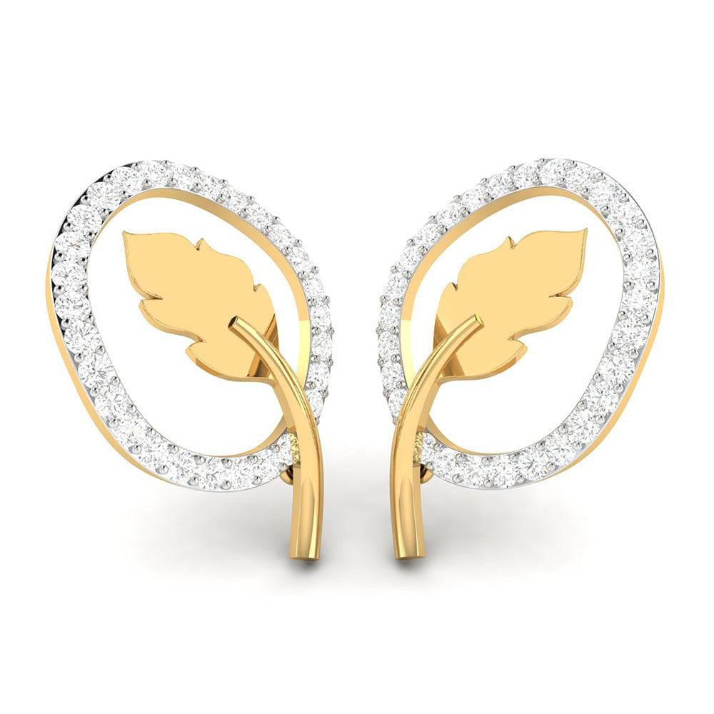 Daily wear earrings design Futurist Lab Grown Diamond Earrings Fiona Diamonds