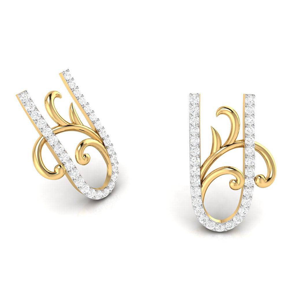 Latest earrings design Flashy Lab Grown Diamond Earrings Fiona Diamonds