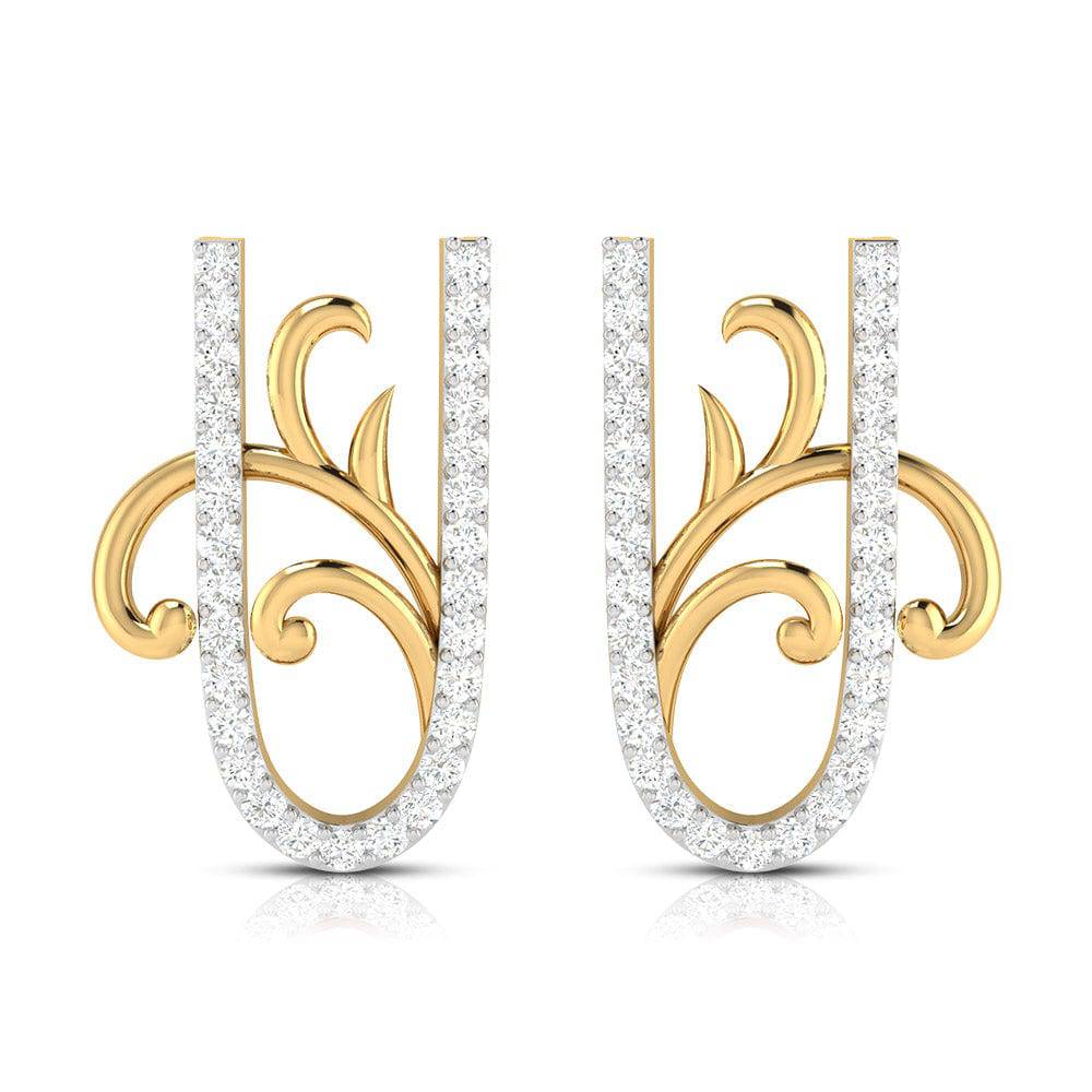 Latest earrings design Flashy Lab Grown Diamond Earrings Fiona Diamonds