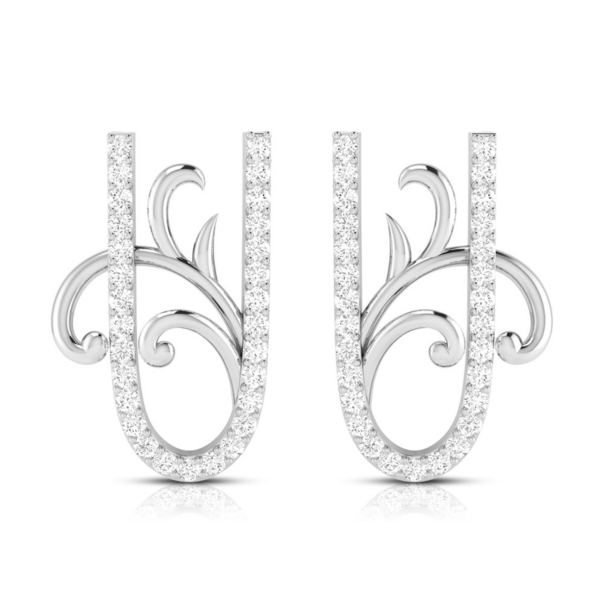 Latest earrings design Flashy Lab Grown Diamond Earrings Fiona Diamonds