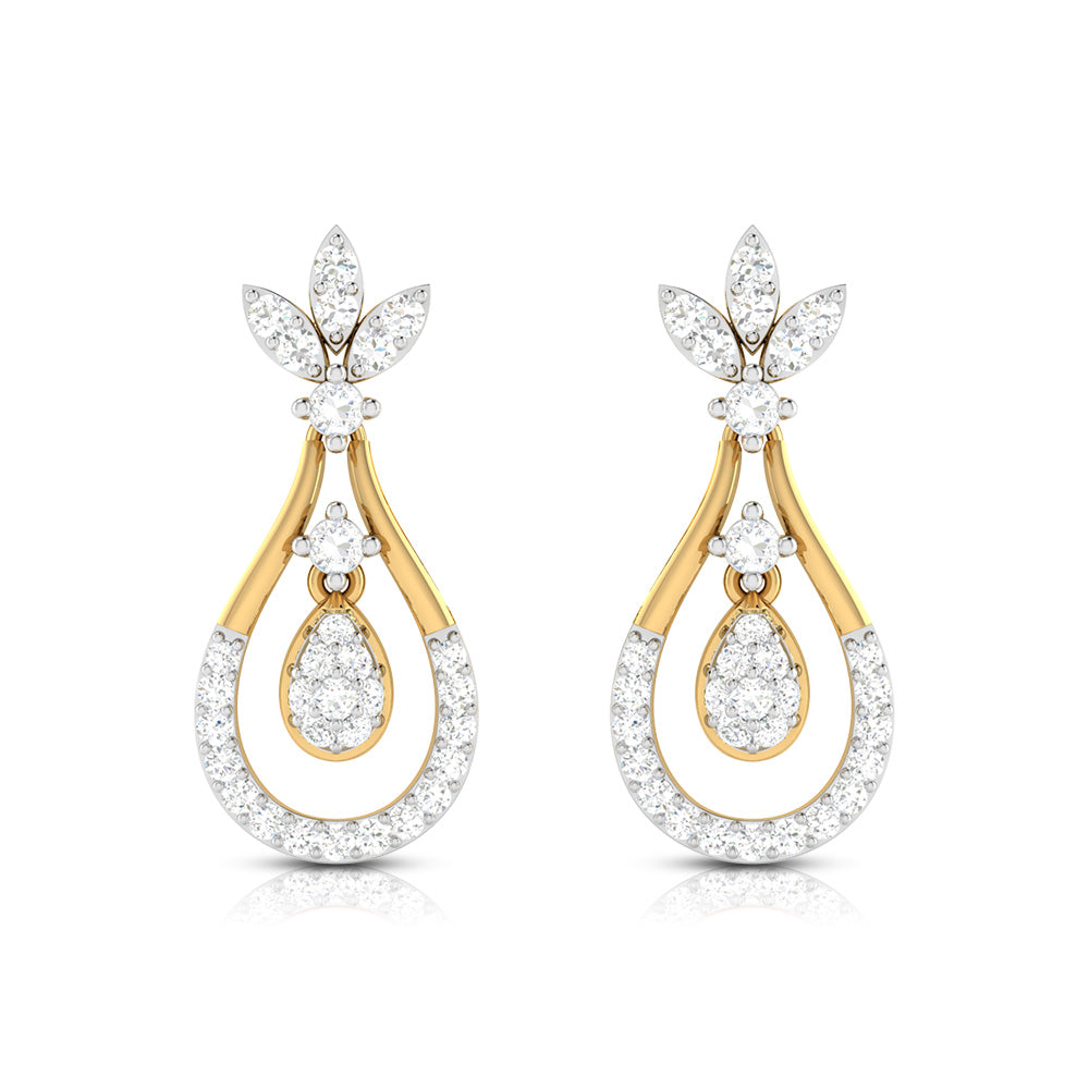 Latest earrings design Staid Lab Grown Diamond Earrings Fiona Diamonds