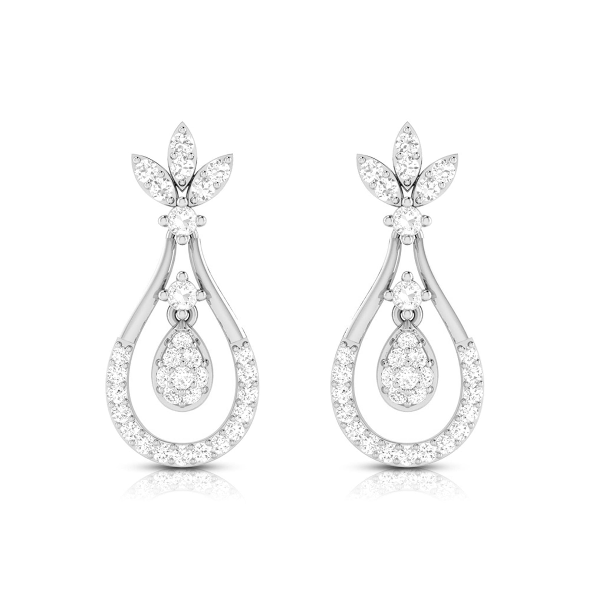 Latest earrings design Staid Lab Grown Diamond Earrings Fiona Diamonds