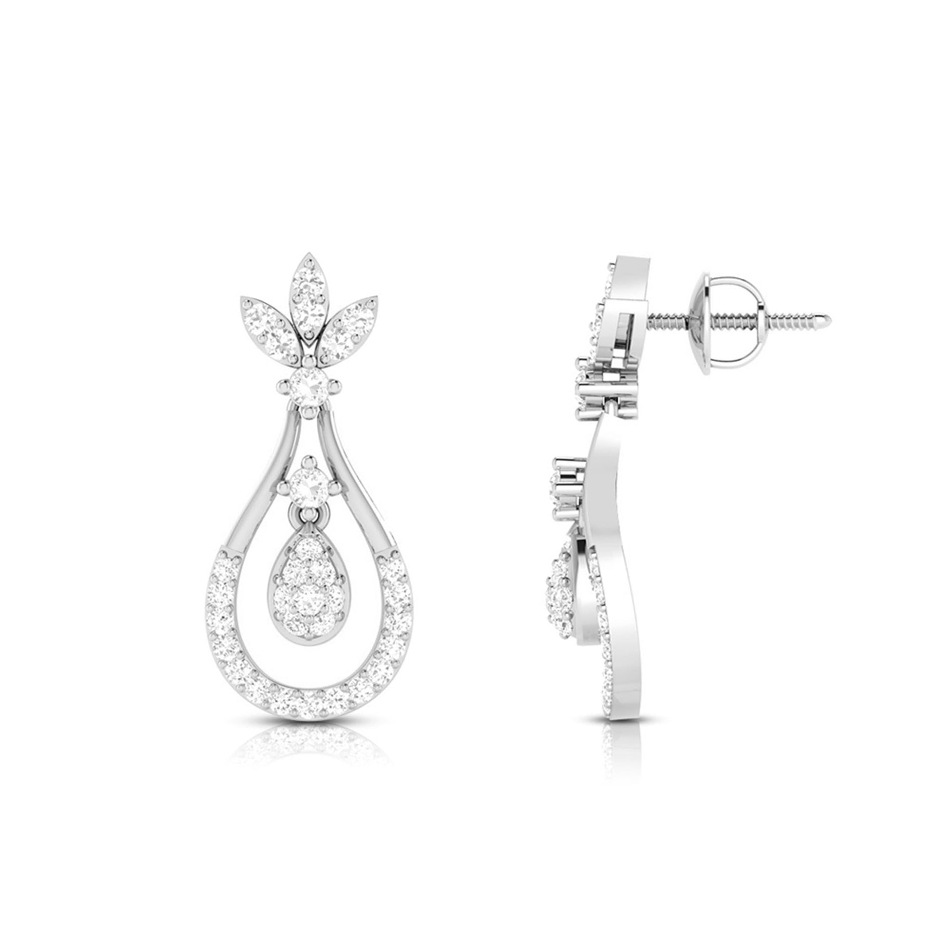 Latest earrings design Staid Lab Grown Diamond Earrings Fiona Diamonds