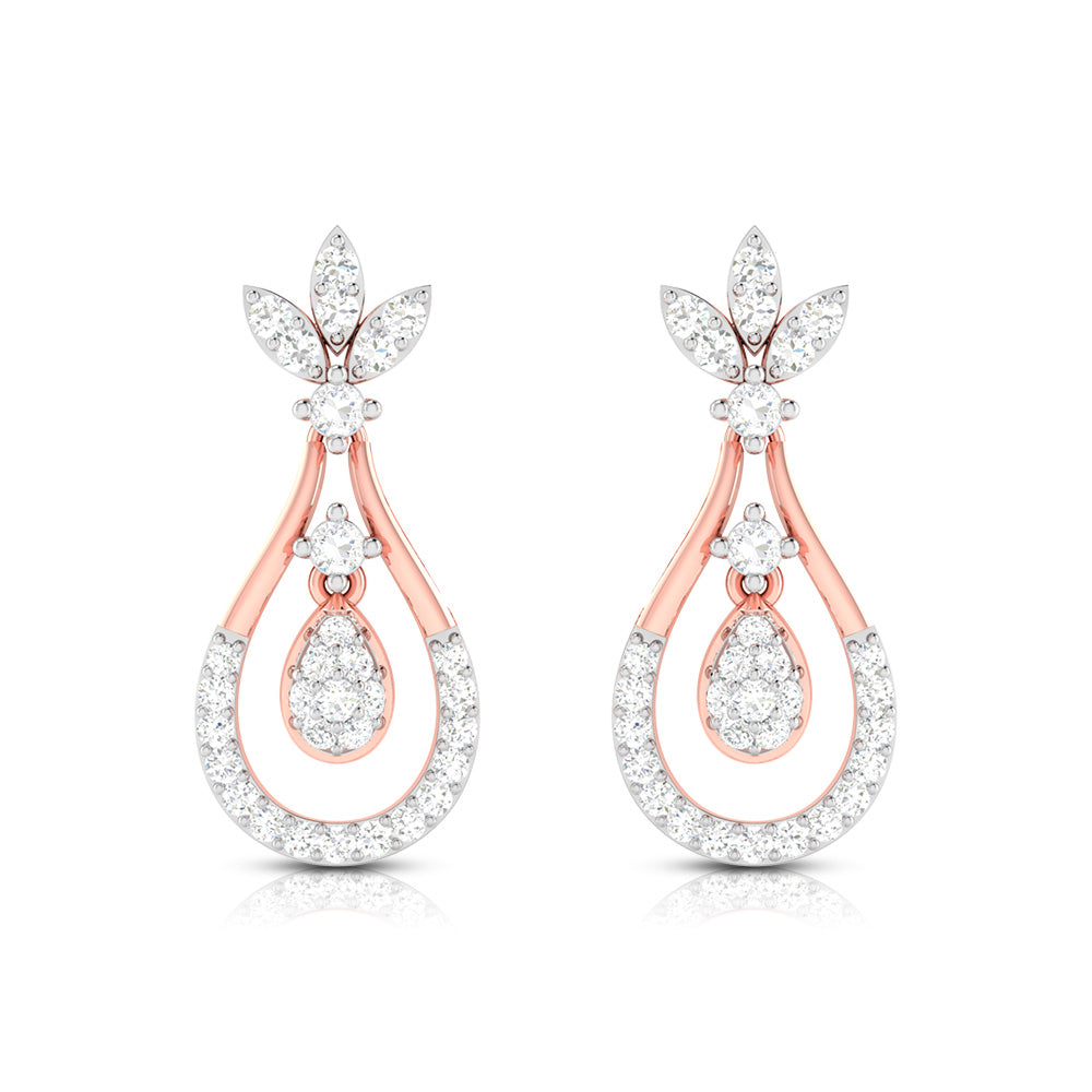 Latest earrings design Staid Lab Grown Diamond Earrings Fiona Diamonds
