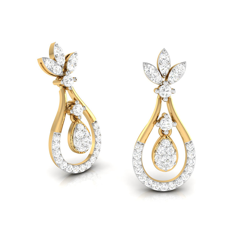 Latest earrings design Staid Lab Grown Diamond Earrings Fiona Diamonds