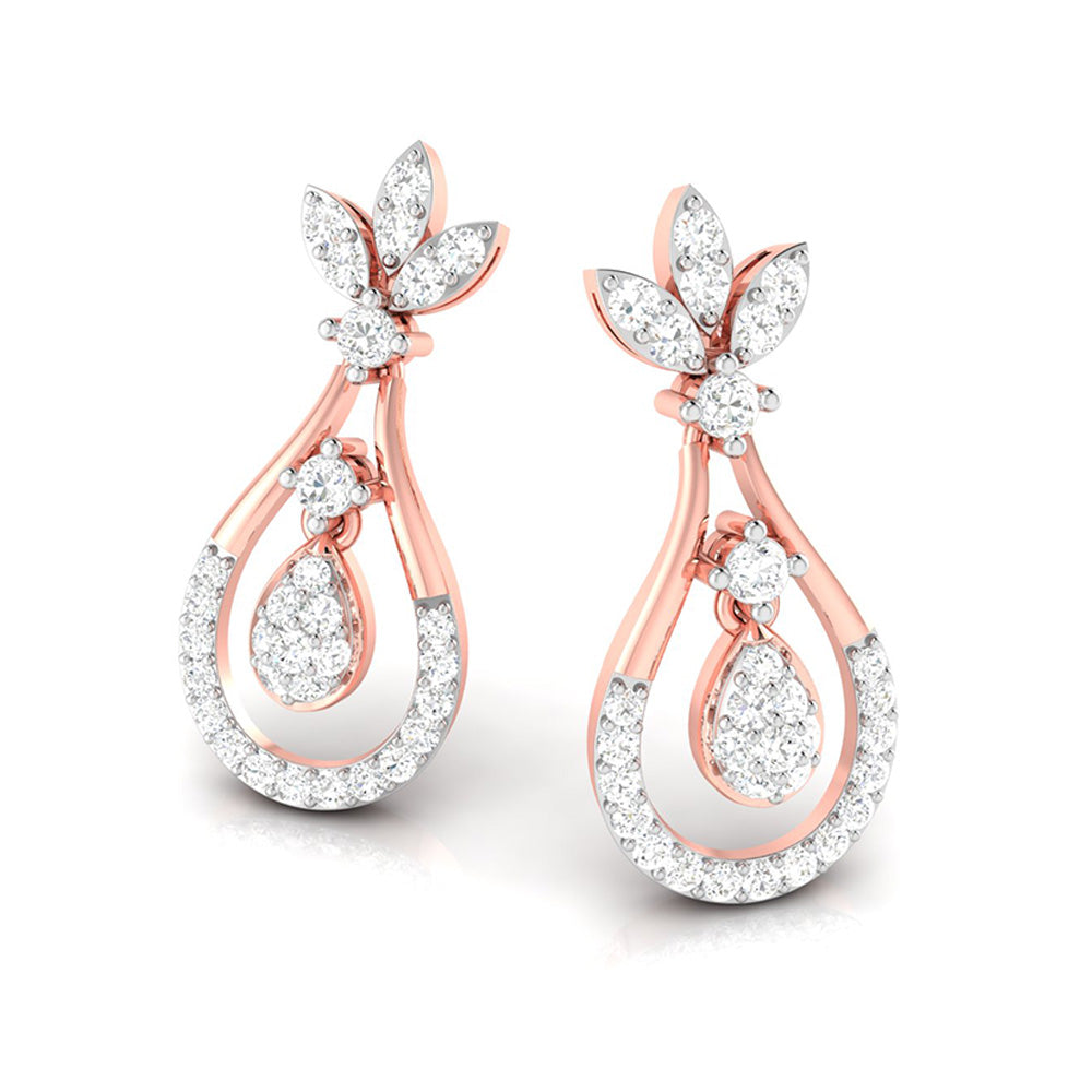 Latest earrings design Staid Lab Grown Diamond Earrings Fiona Diamonds