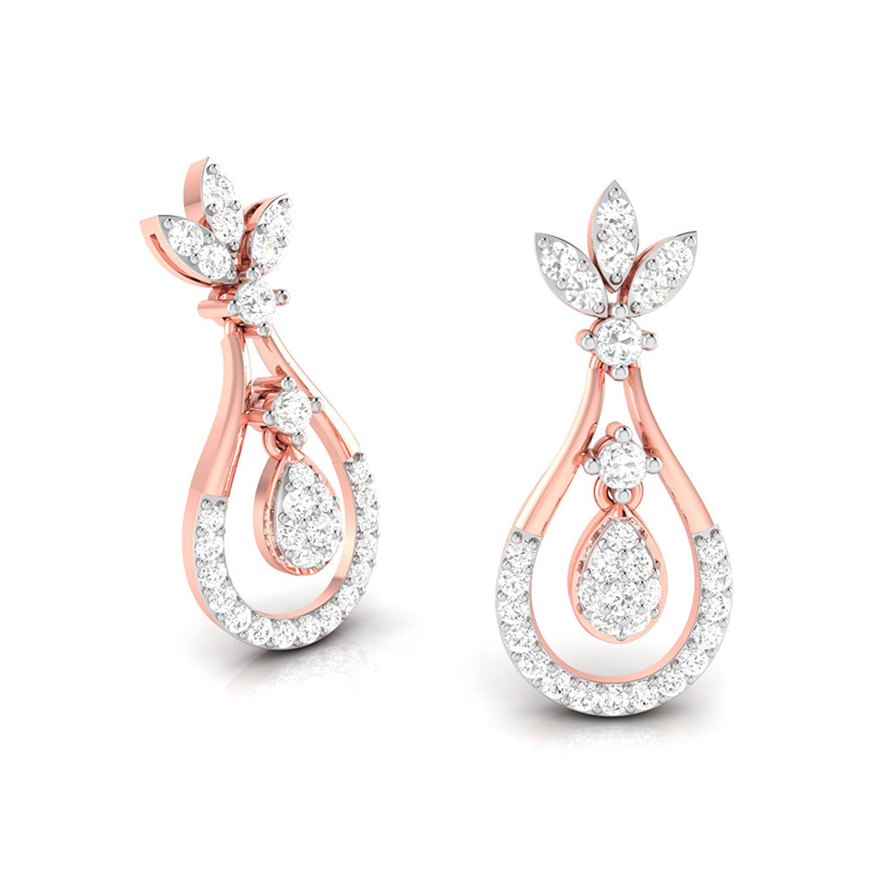 Latest earrings design Staid Lab Grown Diamond Earrings Fiona Diamonds