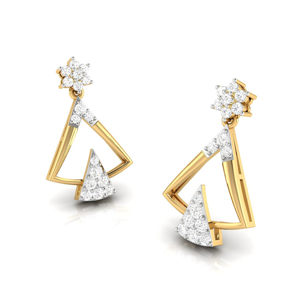 Latest earrings design Tuxy Lab Grown Diamond Earrings Fiona Diamonds