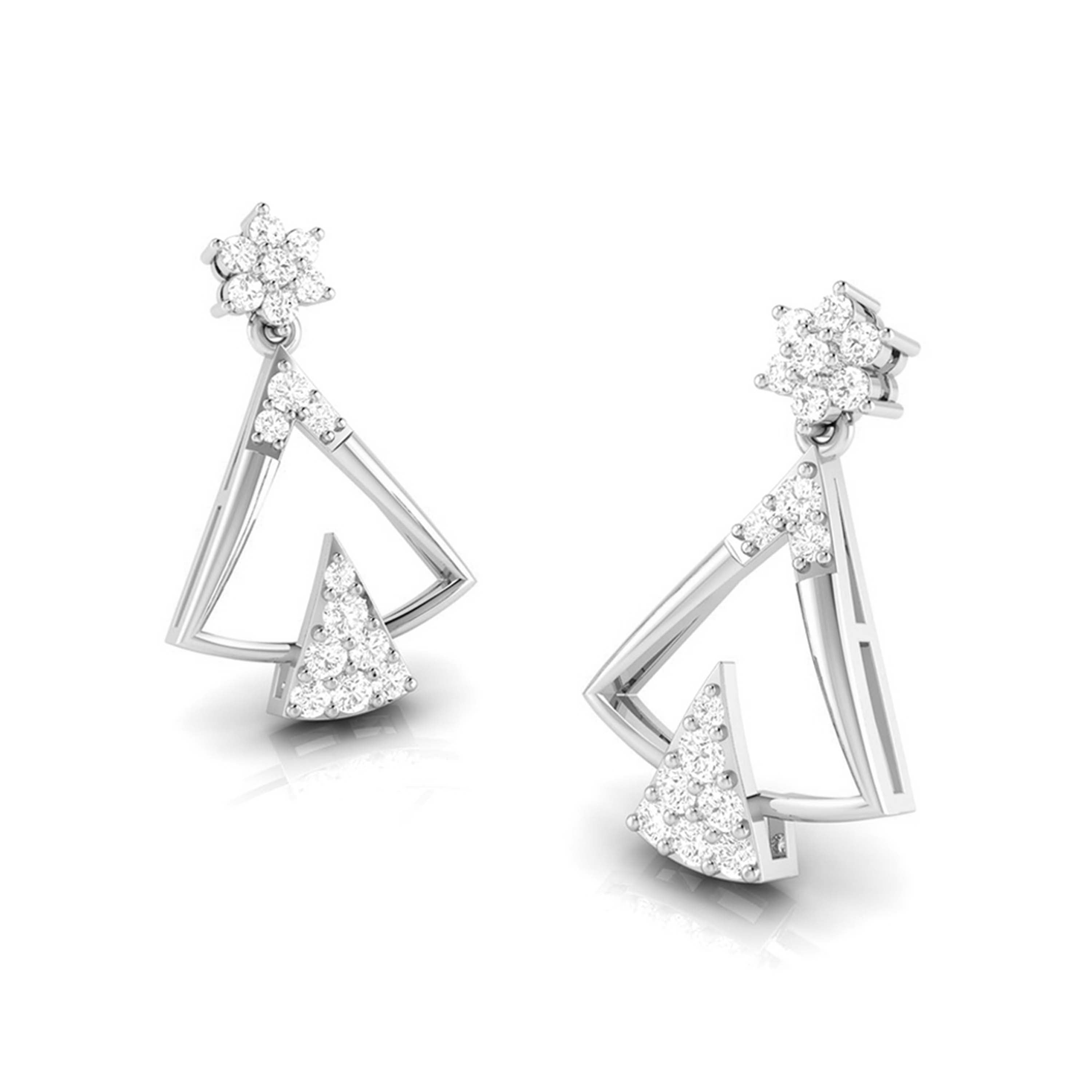 Latest earrings design Tuxy Lab Grown Diamond Earrings Fiona Diamonds